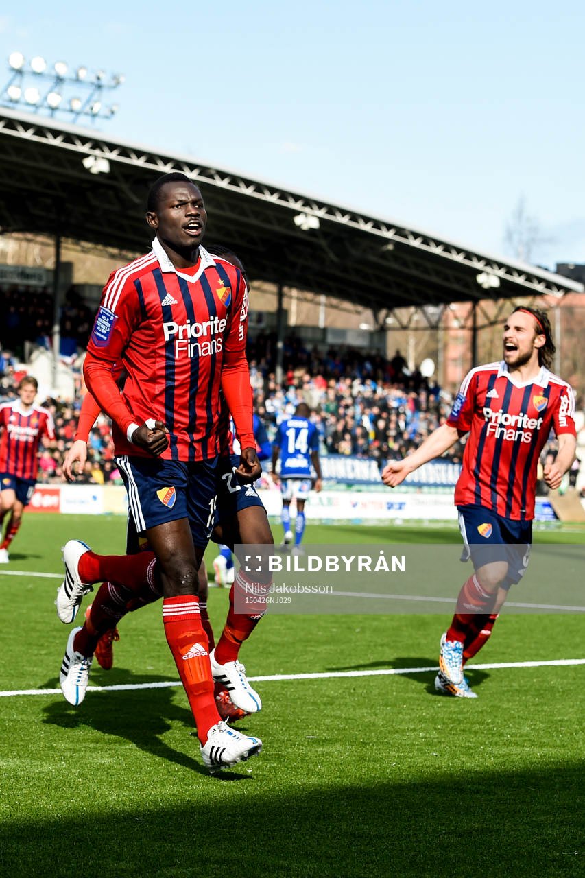 Djurgårdens Omar Colley jublar