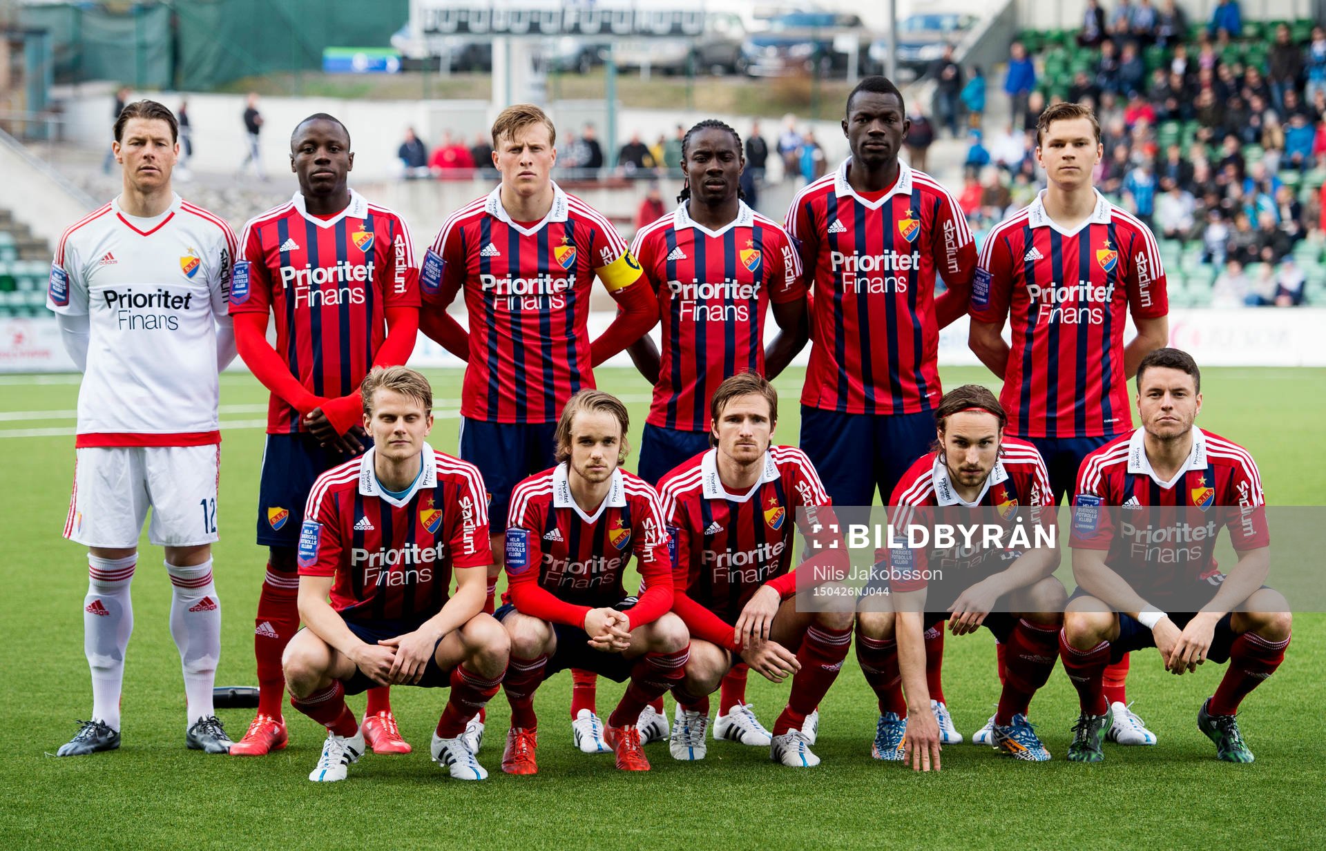 Djurgårdens lagbild, målvakt Kenneth Høie, Sam Johnson,