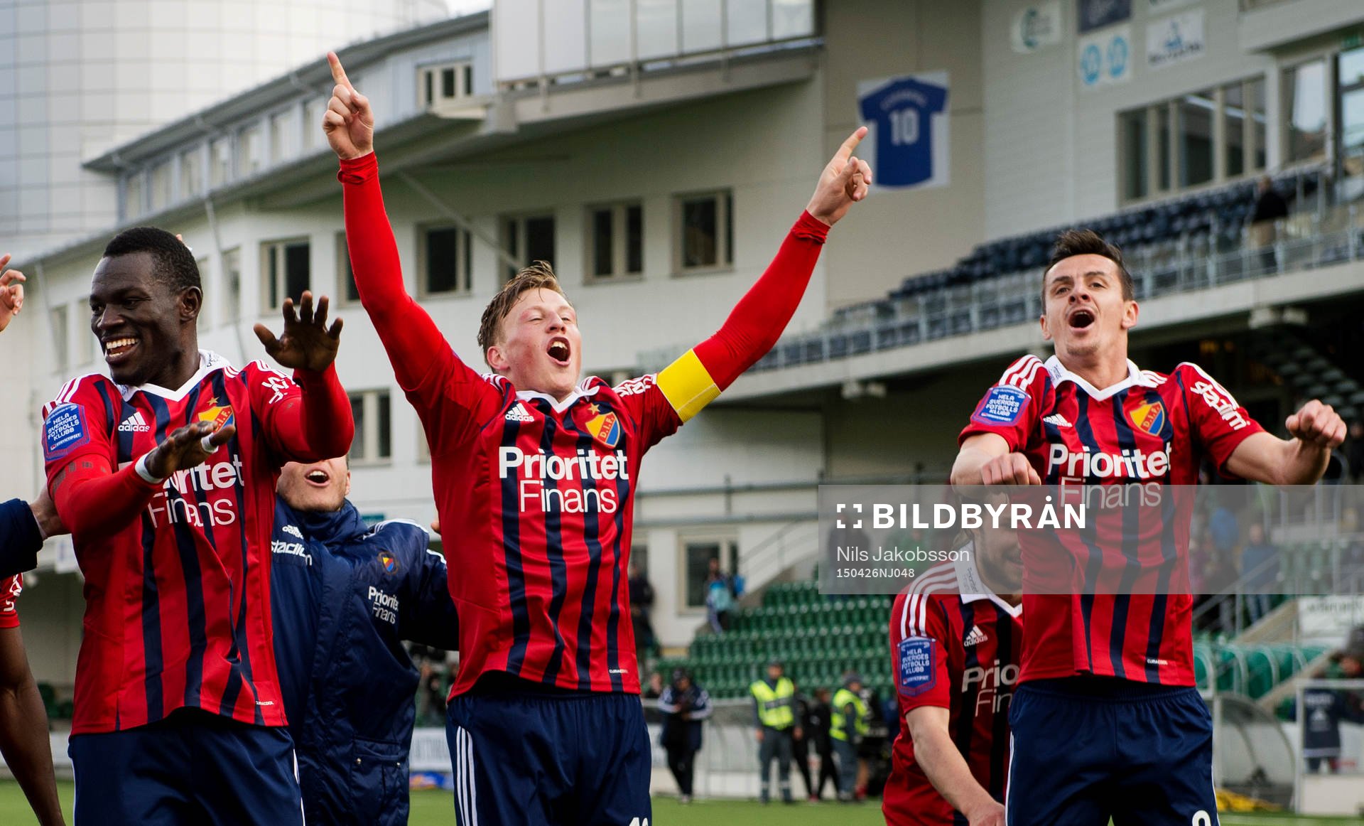Djurgårdens Omar Colley, Emil Bergström och Haris