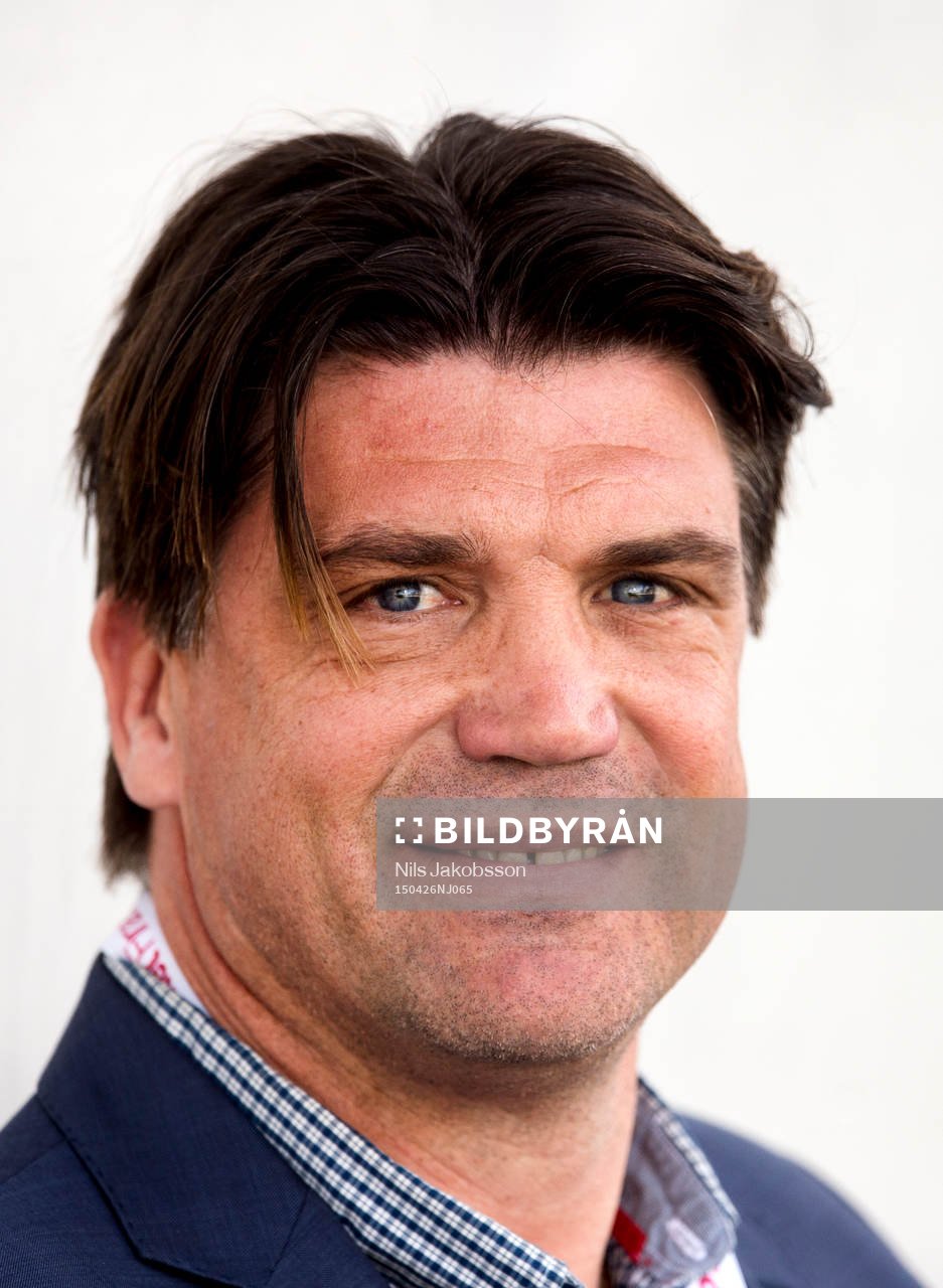 Djurgårdens sportchef Bo Andersson under fotbollsmatchen i Allsvenskan mellan GIF Sundsvall och Djurgården den 26 april 2015 i Sundsvall.