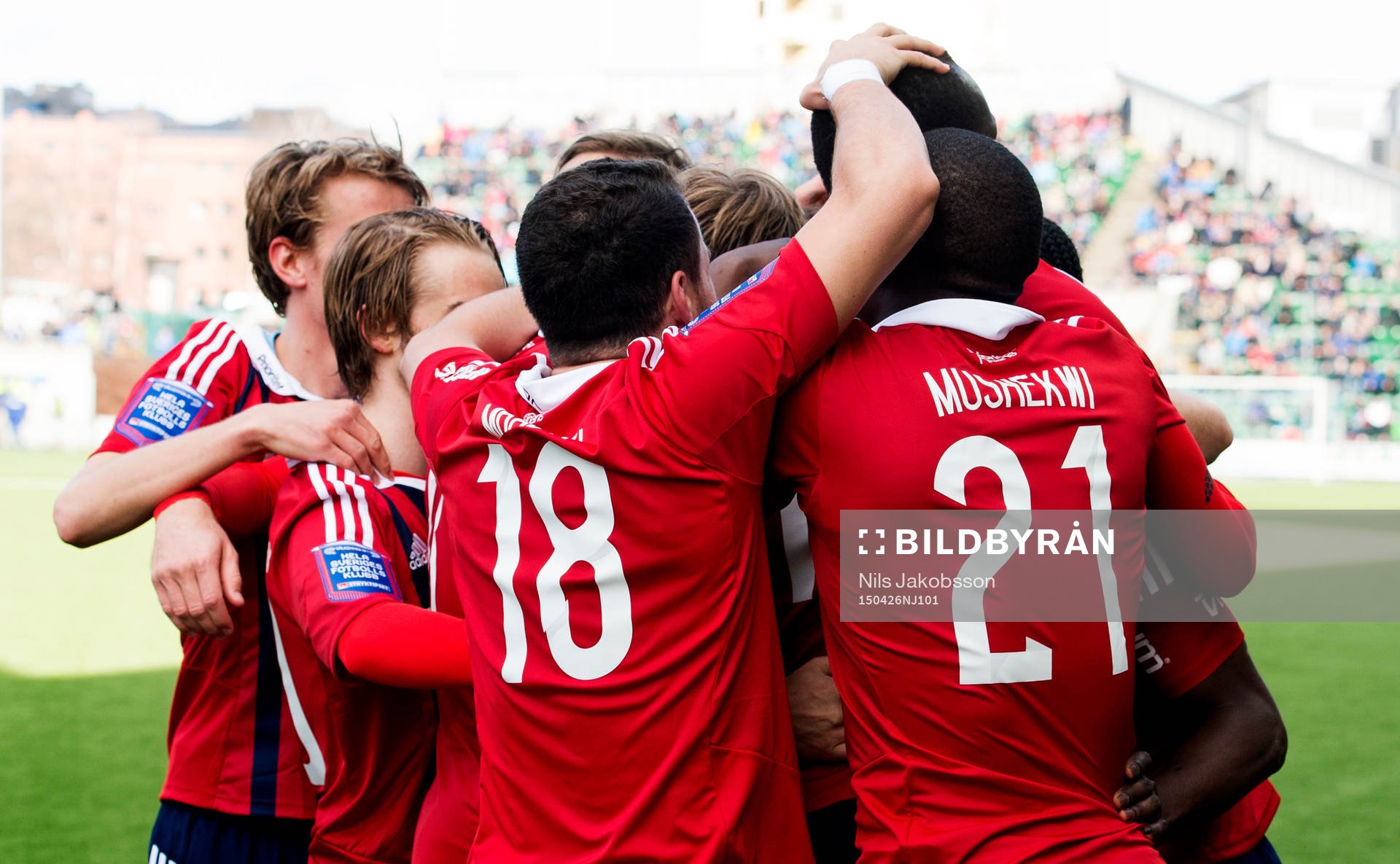 Djurgårdens spelare jublar