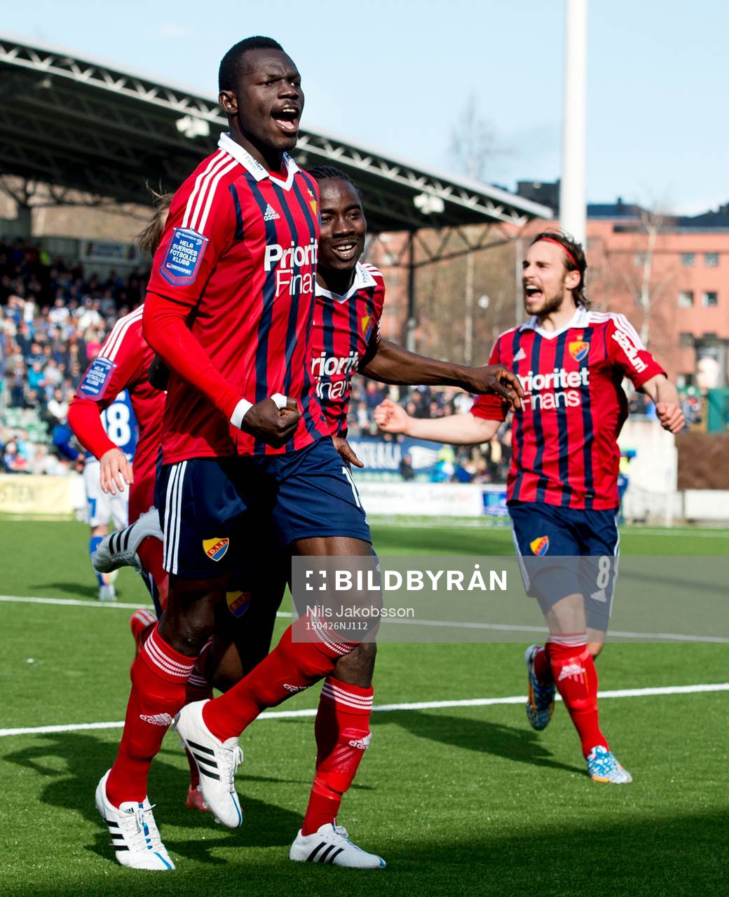 Djurgårdens Omar Colley jublar