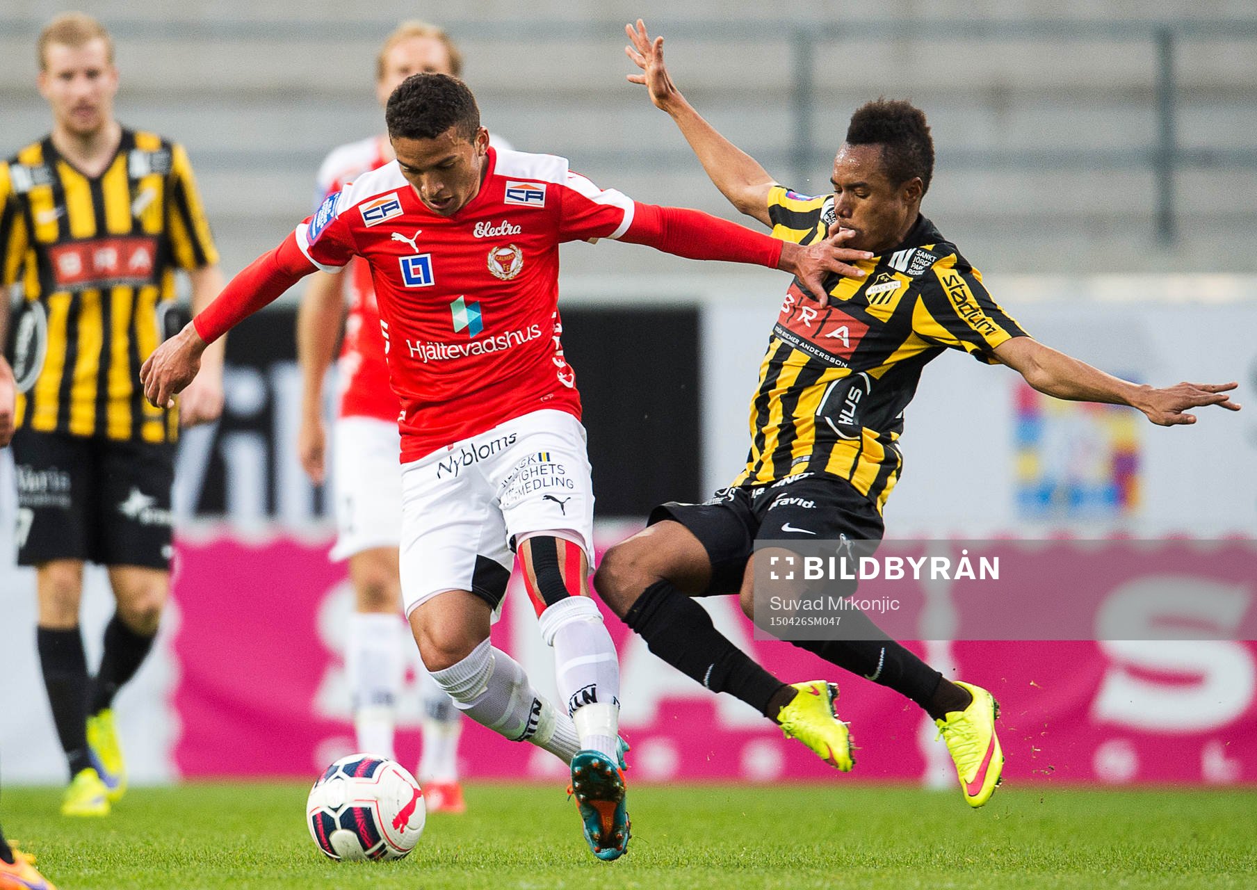 Kalmars Ismael Silva Lima och Häckens Nasiru Mohammed