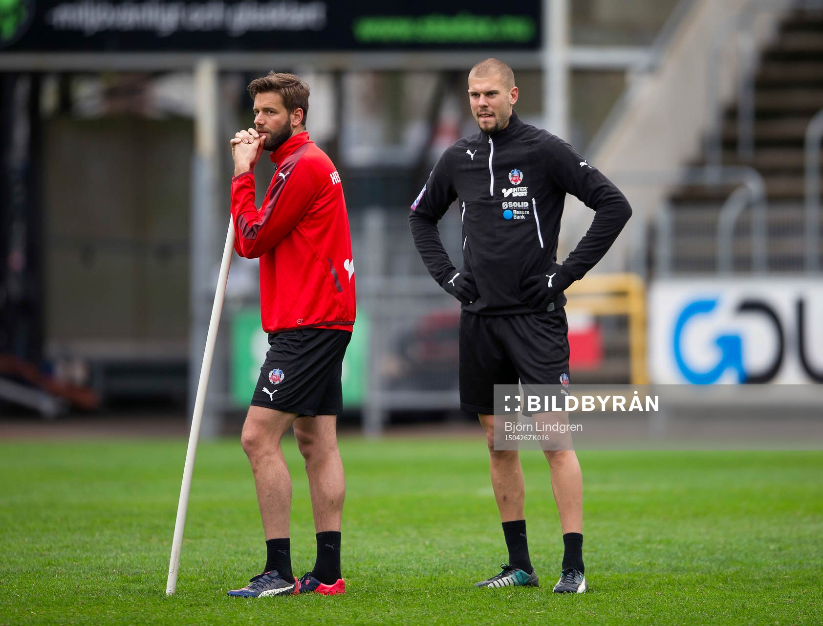 Helsingborgs Mikael Dahlberg och Robin Simovic