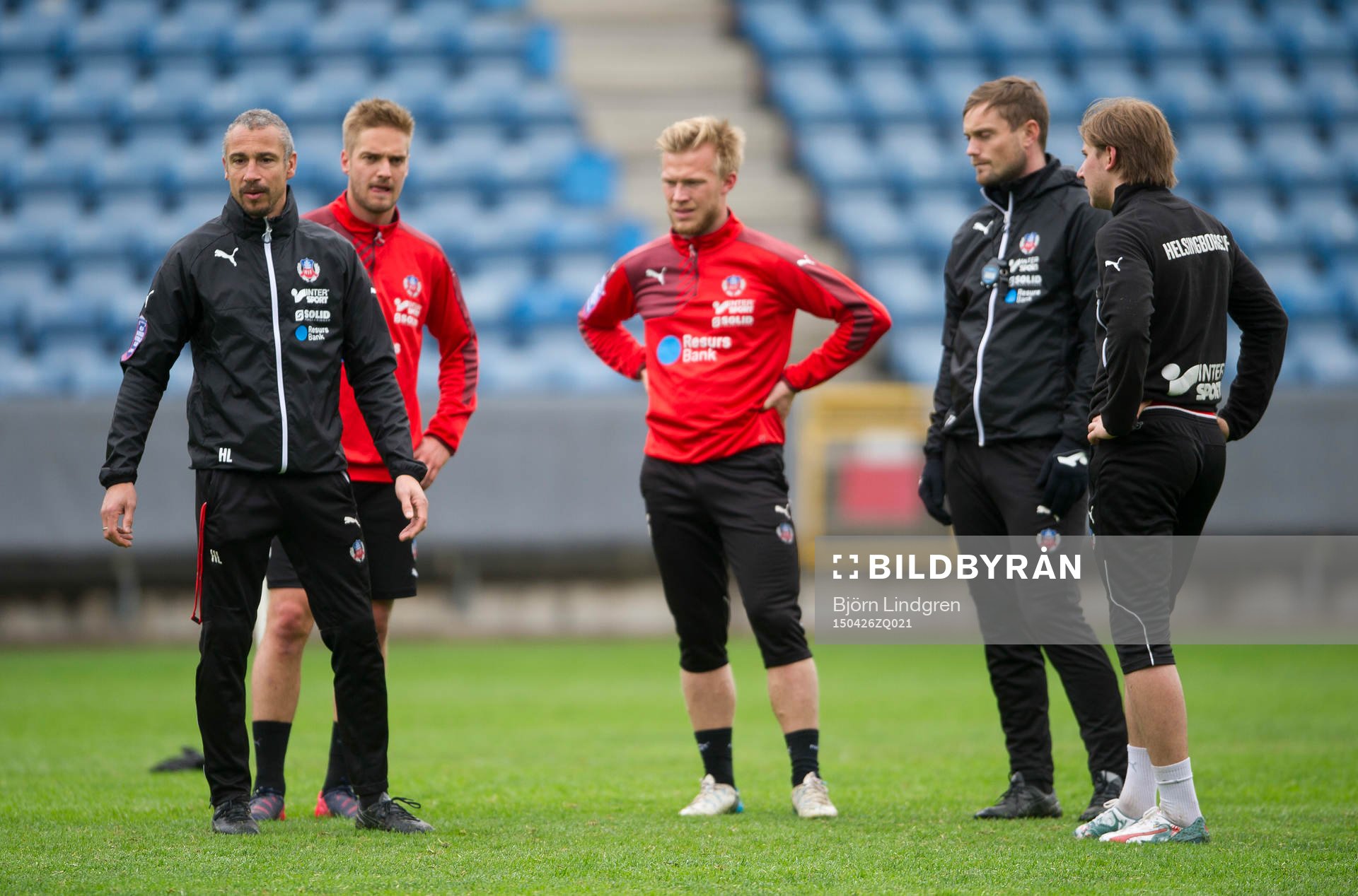Helsingborgs manager Henrik Larsson och assisterande