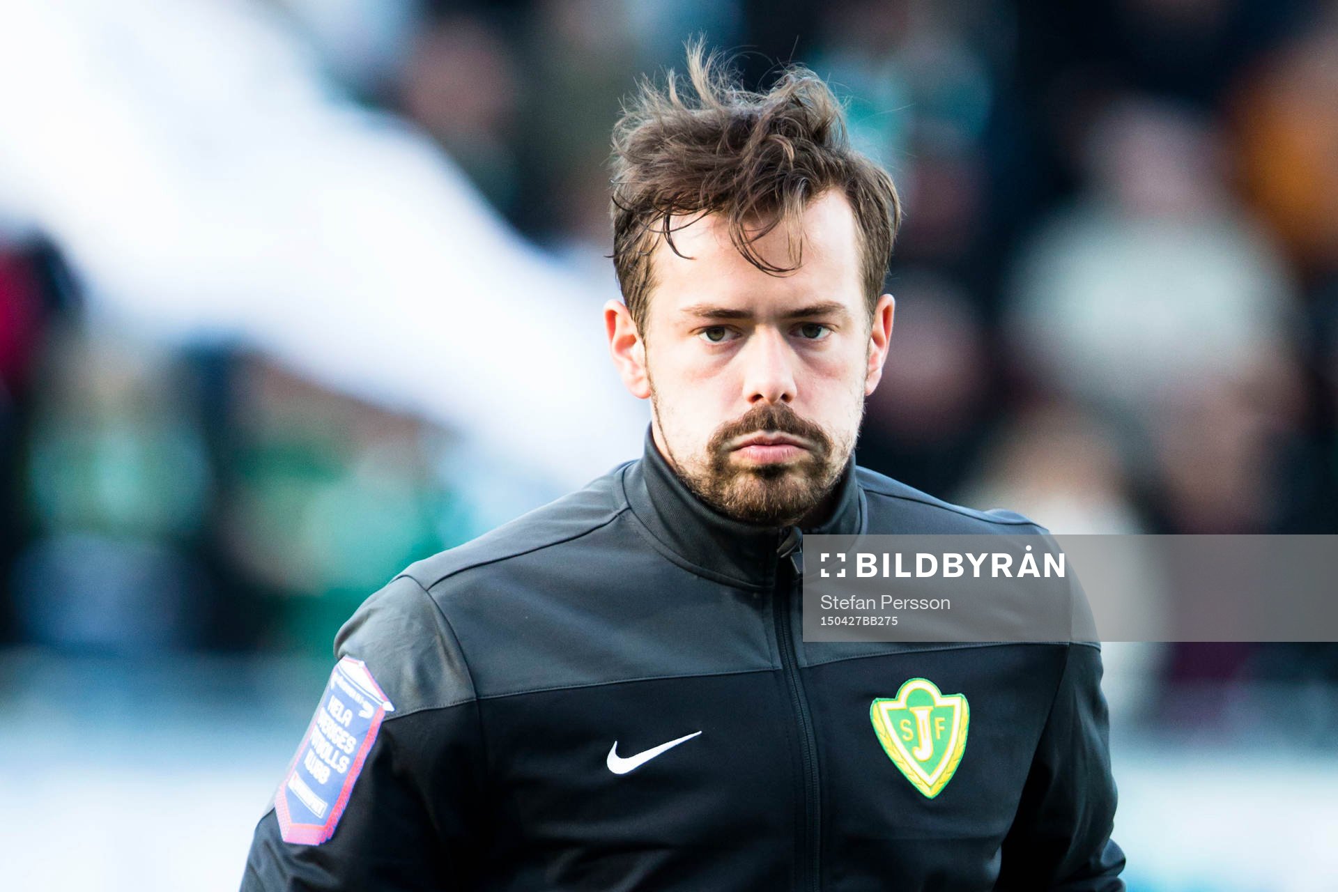 Jönköpings Södras Fredric Fendrich under matchen i Superettan i fotboll mellan Jönköping och GAIS den 27 april 2015 i Jönköping. 