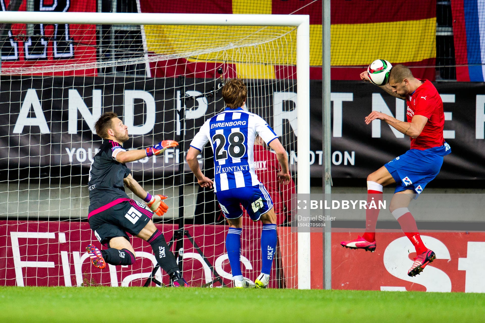 Helsingborgs Robin Simovic gör 3-1 bakom IFK Göteborgs