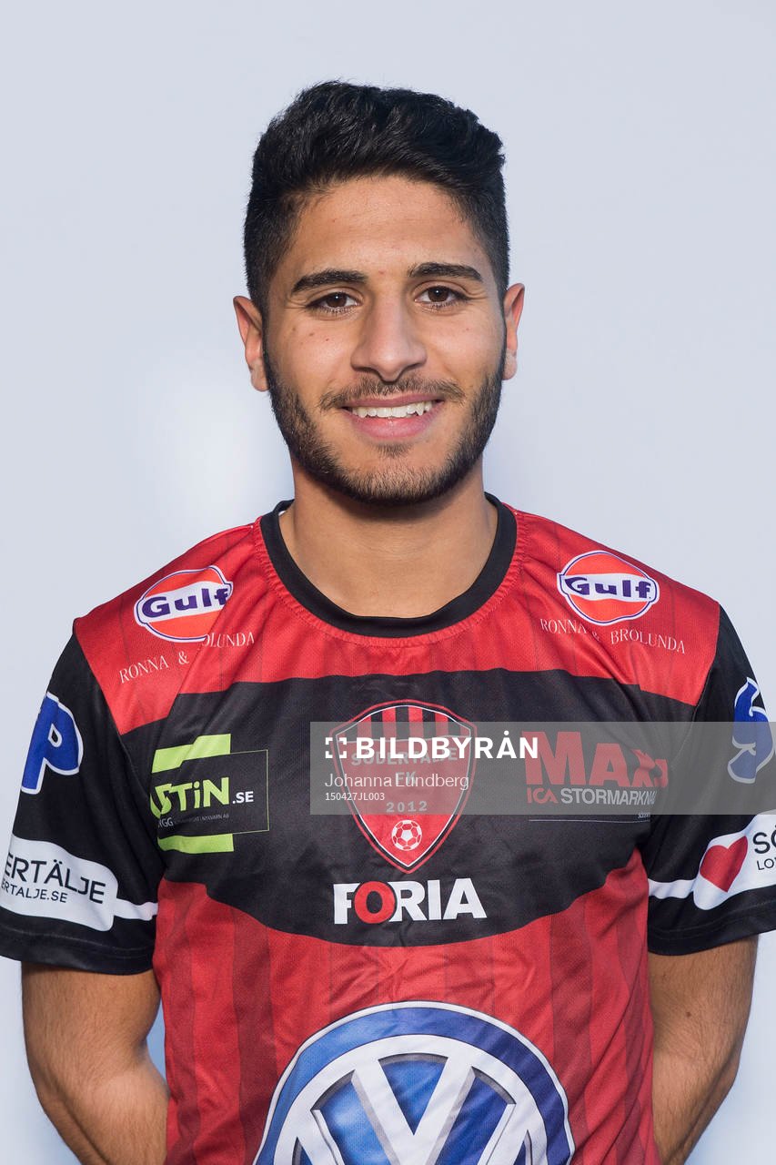 Södertäljes Mattias Melkemichel poserar för ett porträtt den  27 april 2015 i Södertälje. 
