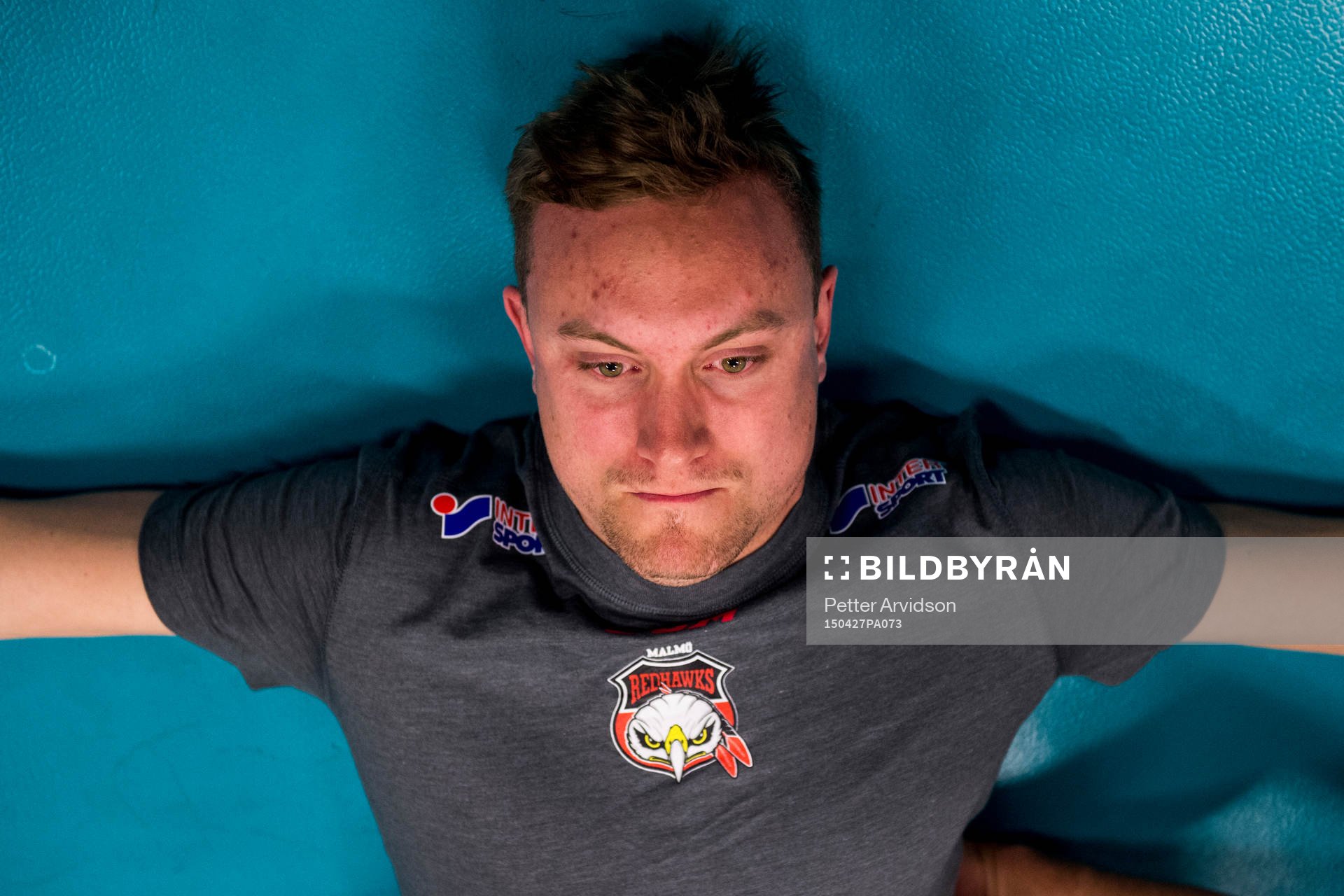 Jens Jakobs när Malmö Redhawks har fystester