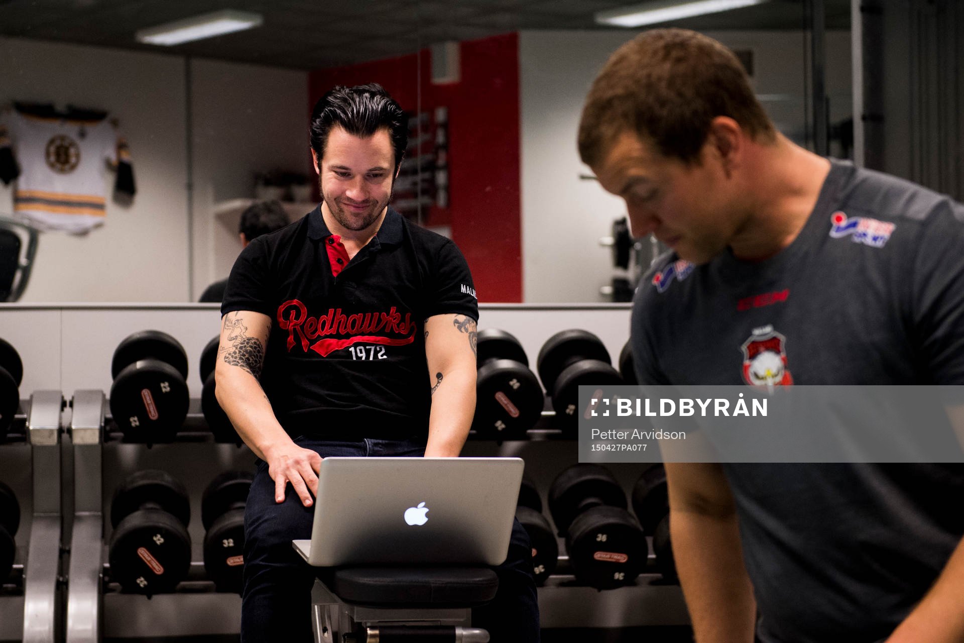 Osteopat Niklas Ohlsson och fystränare Freddie Sjögren