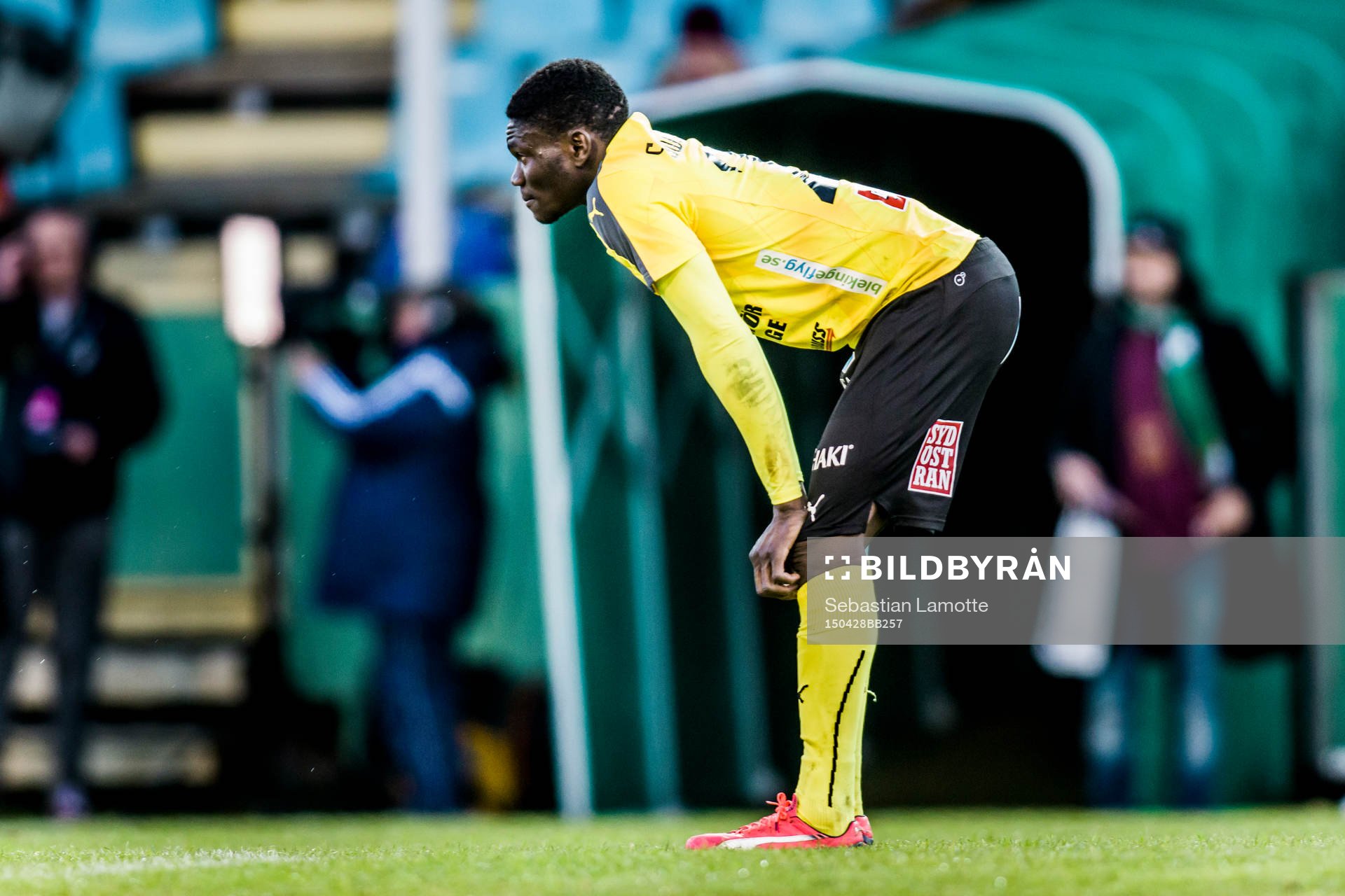 Mjällbys Kwame Bonsu deppar