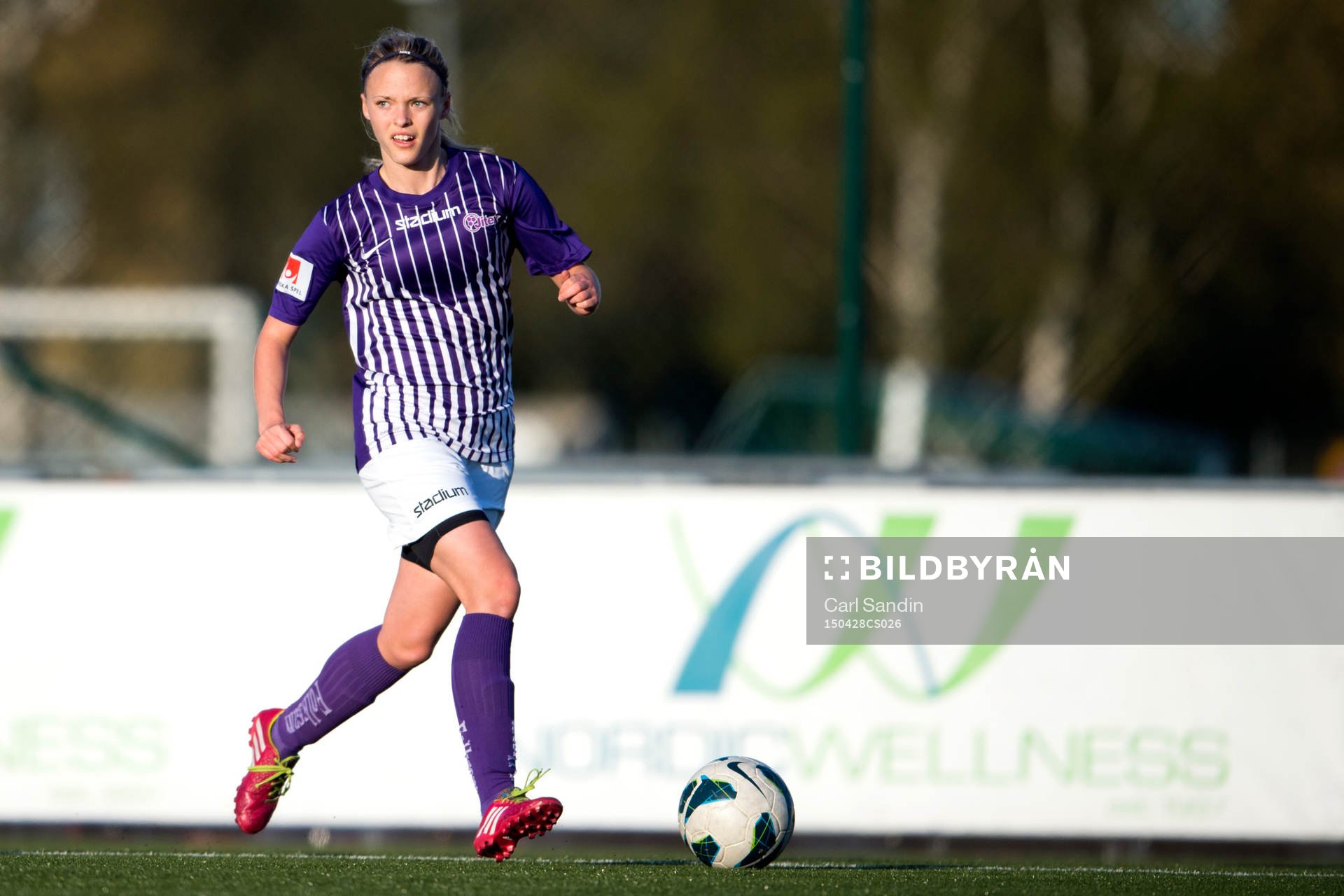 Maja Henriksson, ambitionslaget, under en match med Jitex Akademi den 28 april 2015 i Göteborg.