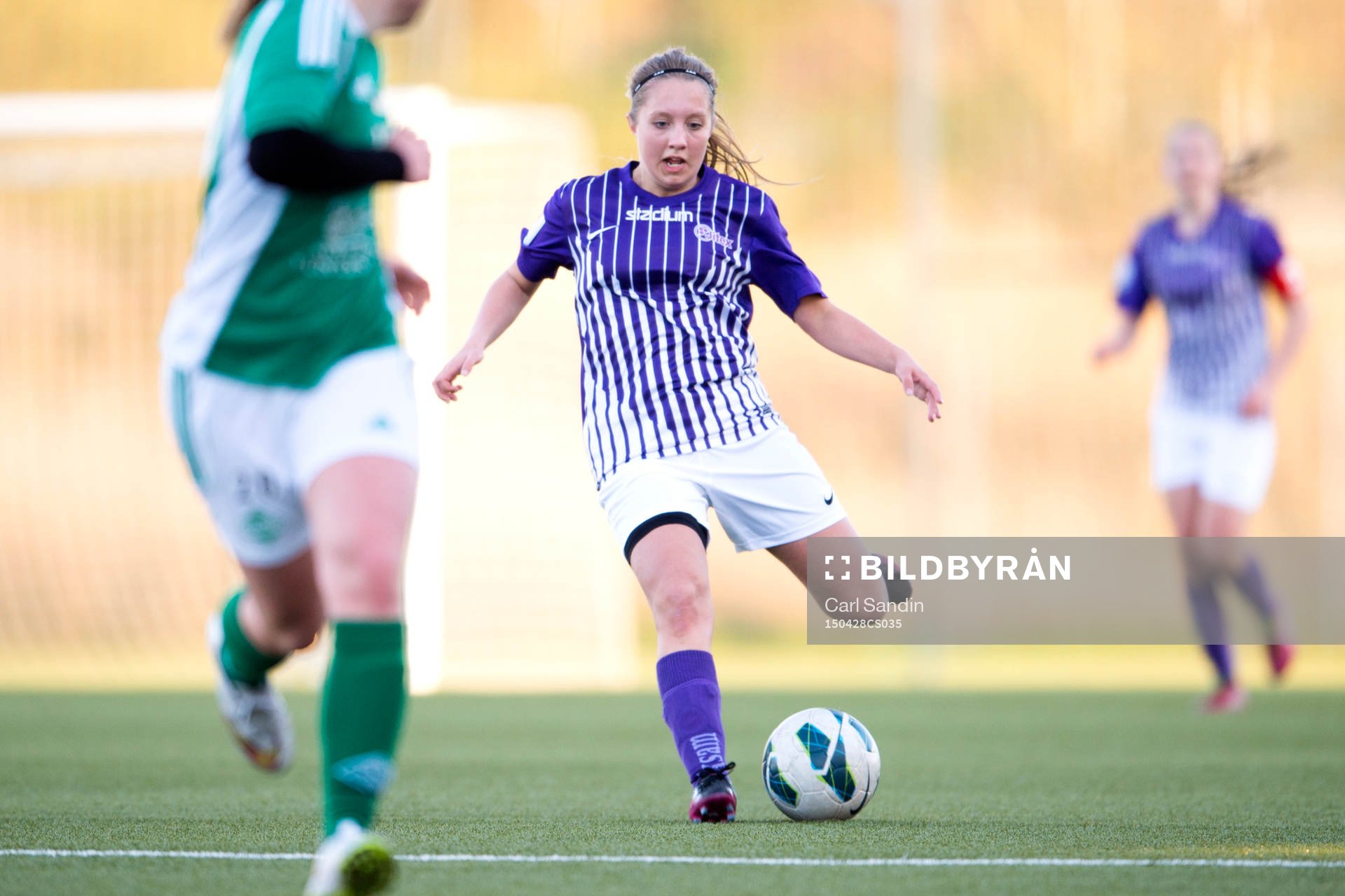 Tilda Andreasson, ambitionslaget, under en match med Jitex Akademi den 28 april 2015 i Göteborg.