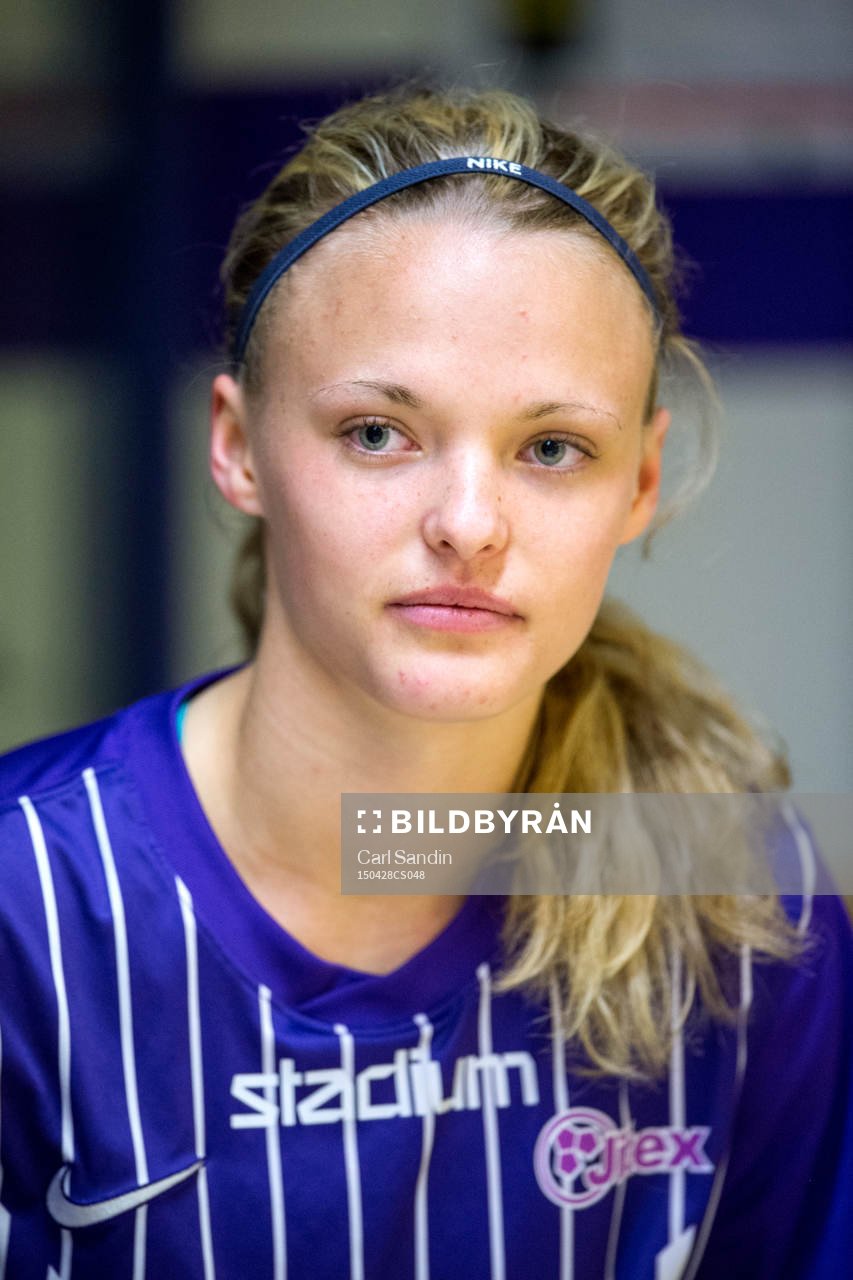 Maja Henriksson, ambitionslaget, efter en match med Jitex Akademi den 28 april 2015 i Göteborg.