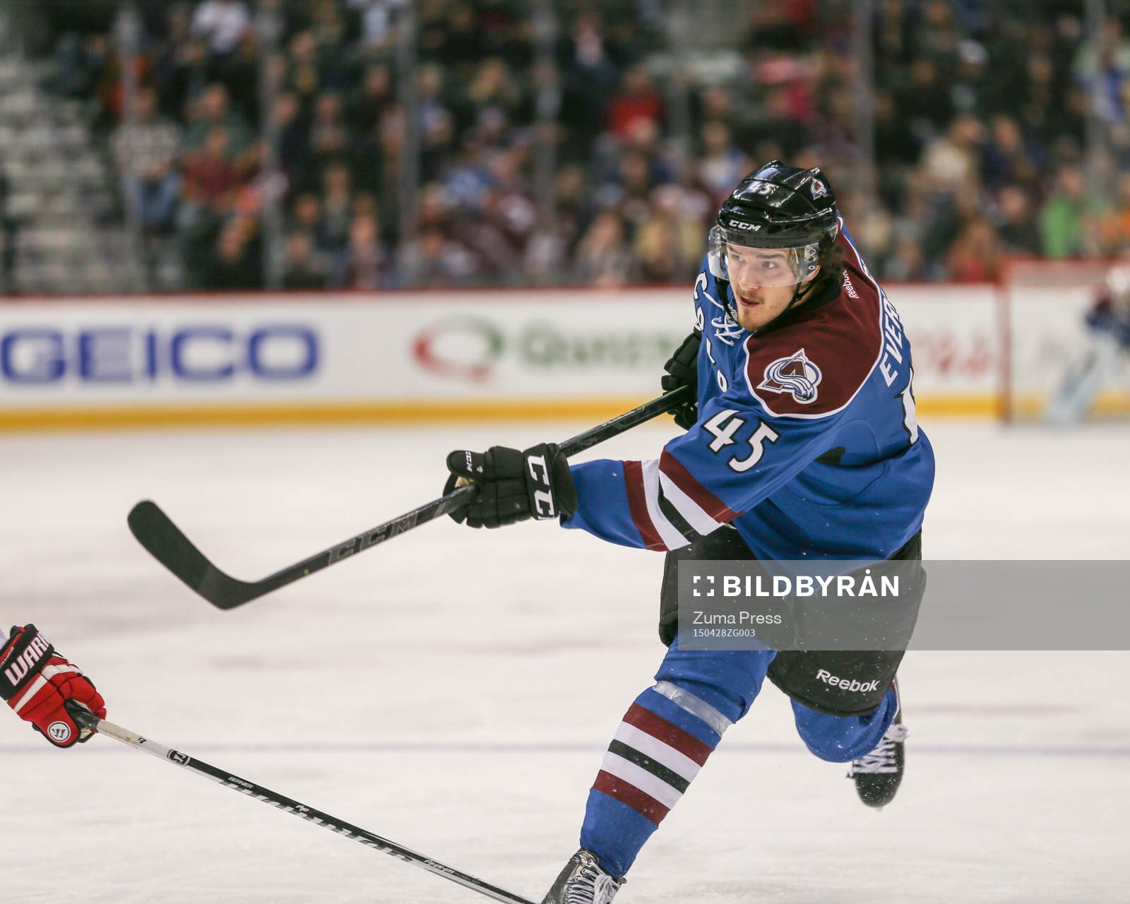 March 12, 2015 Colorado Avalanche right wing Dennis