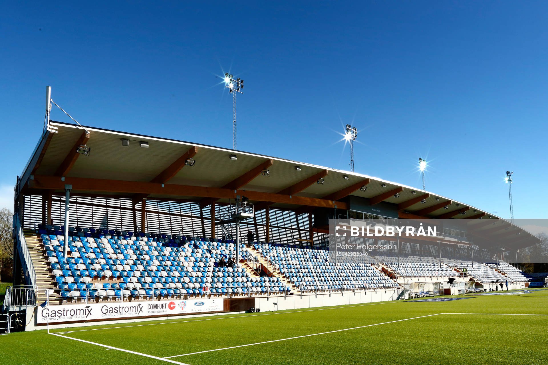 Kopparvallen före fotbollsmatchen i Allsvenskan mellan