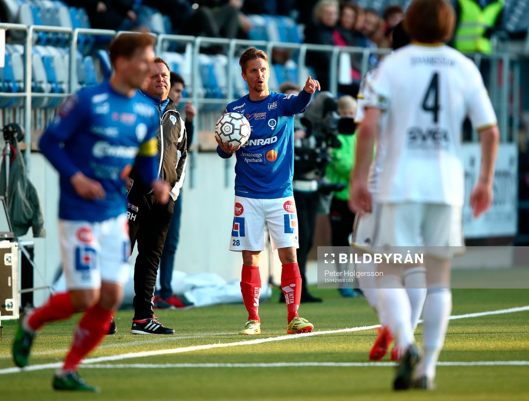 Åtvidabergs tränare Roar Hansen och Martin Lorentzson