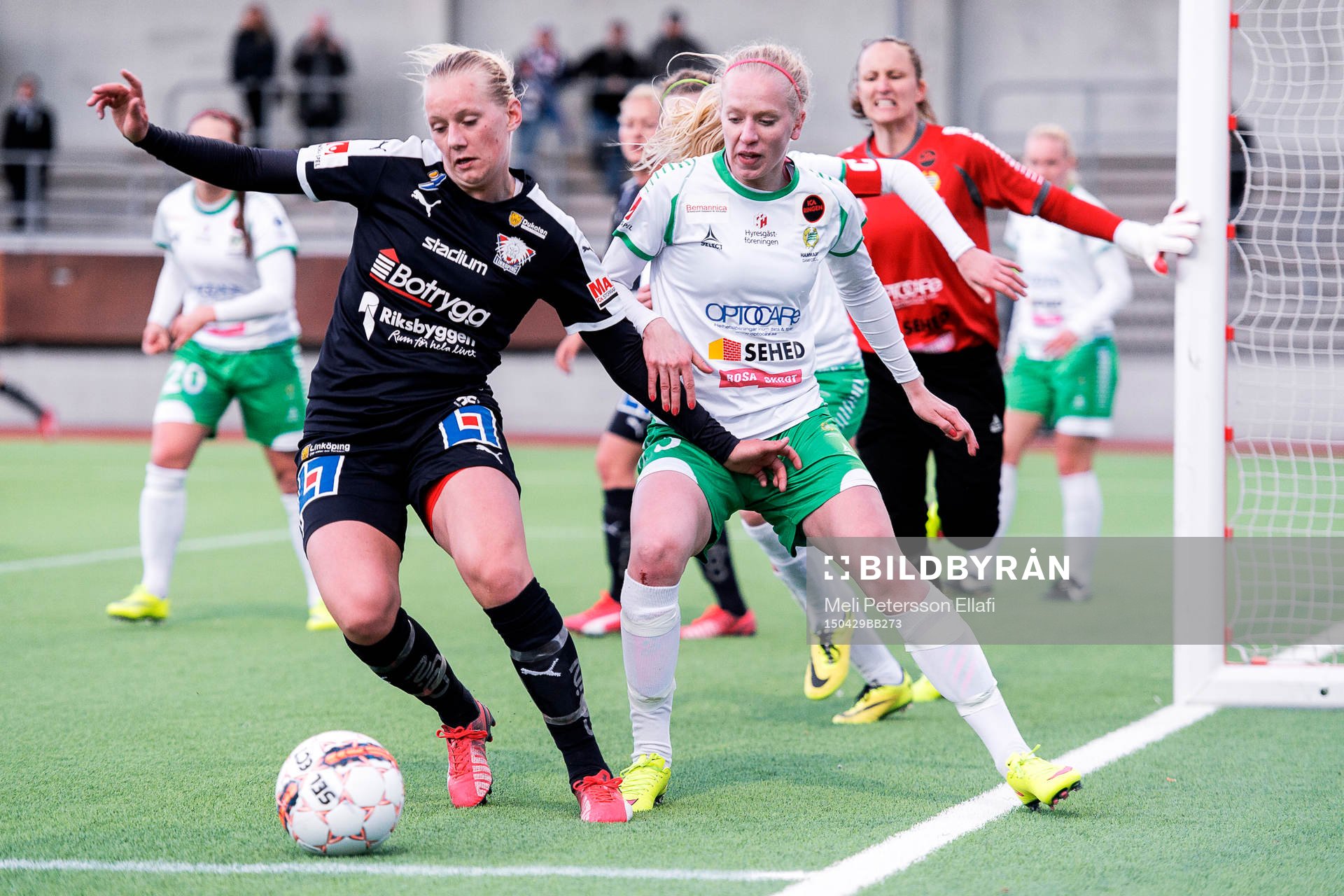Linköpings Stina Blackstenius och Hammarbys Alexandra