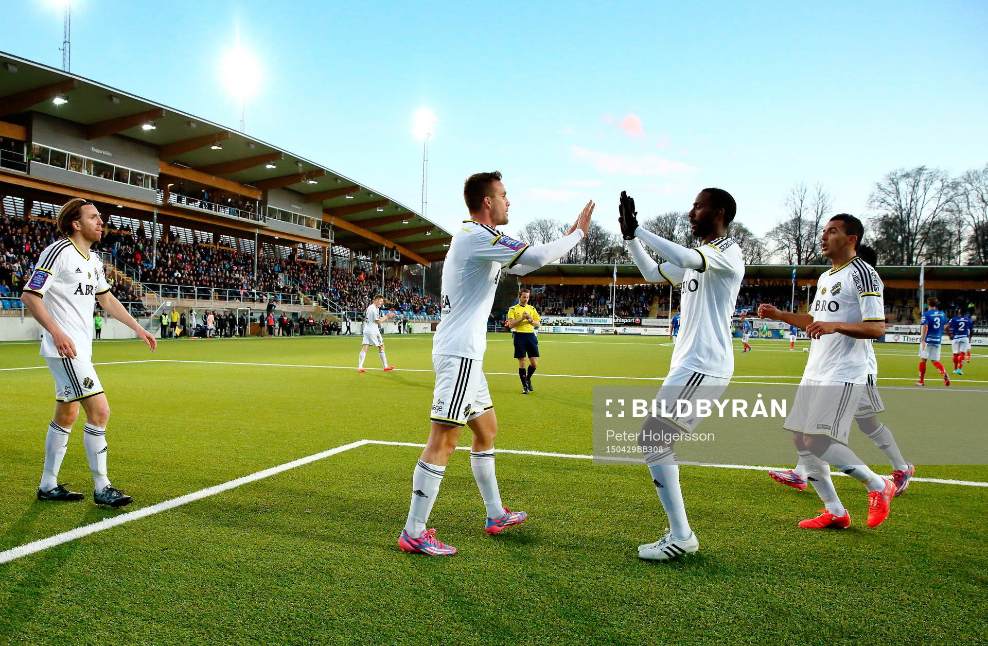 s Fredrik Brustadunder fotbollsmatchen i Allsvenskan mellan