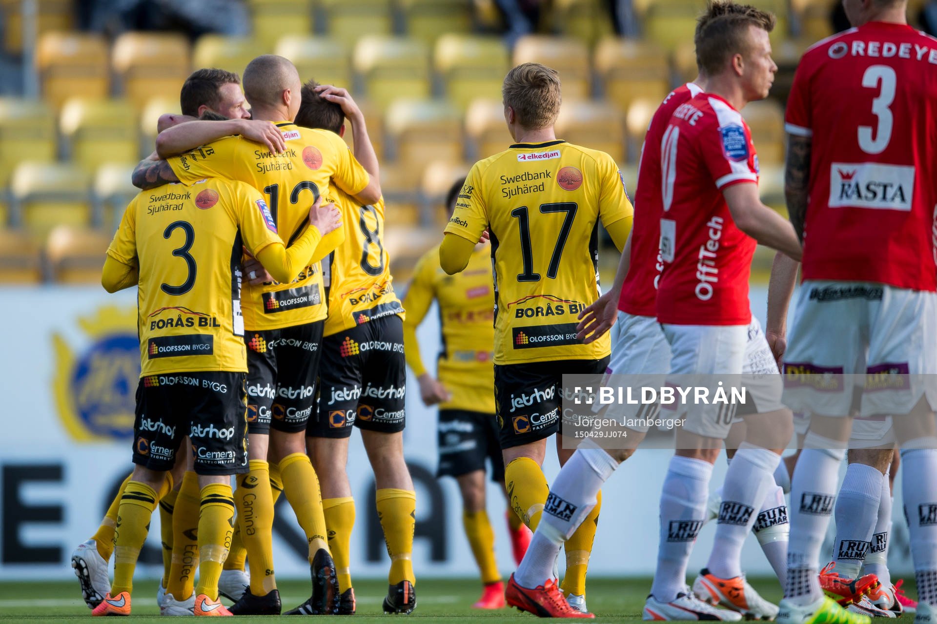 Elfsborgs spelarna jublar