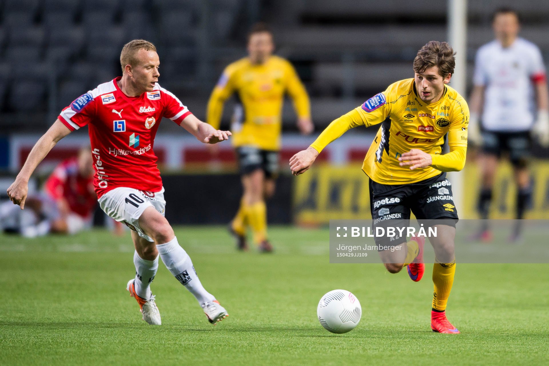 Elfsborgs Arber Zeneli och Kalmars Tobias Eriksson