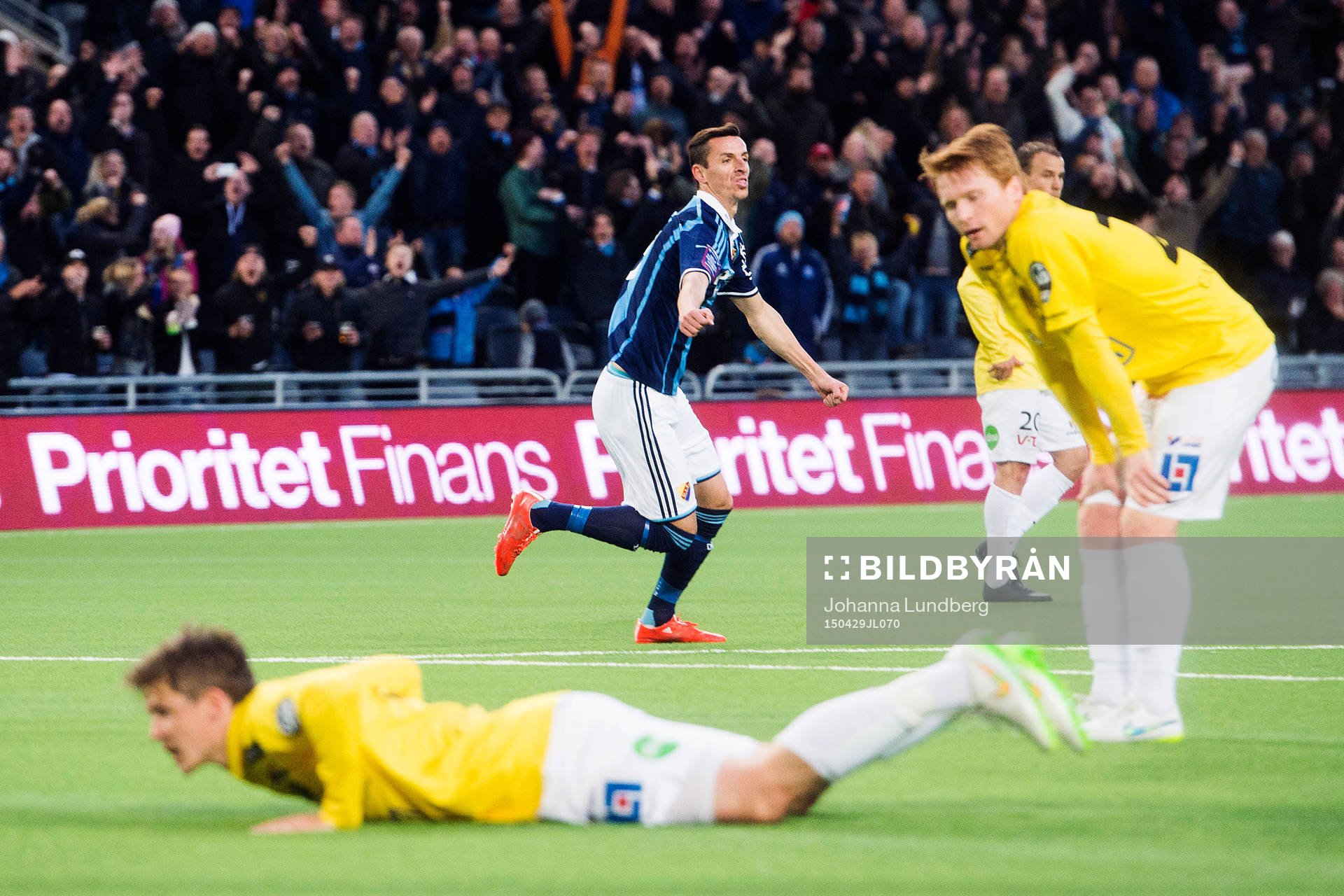 Djurgårdens Haris Radetinac jublar