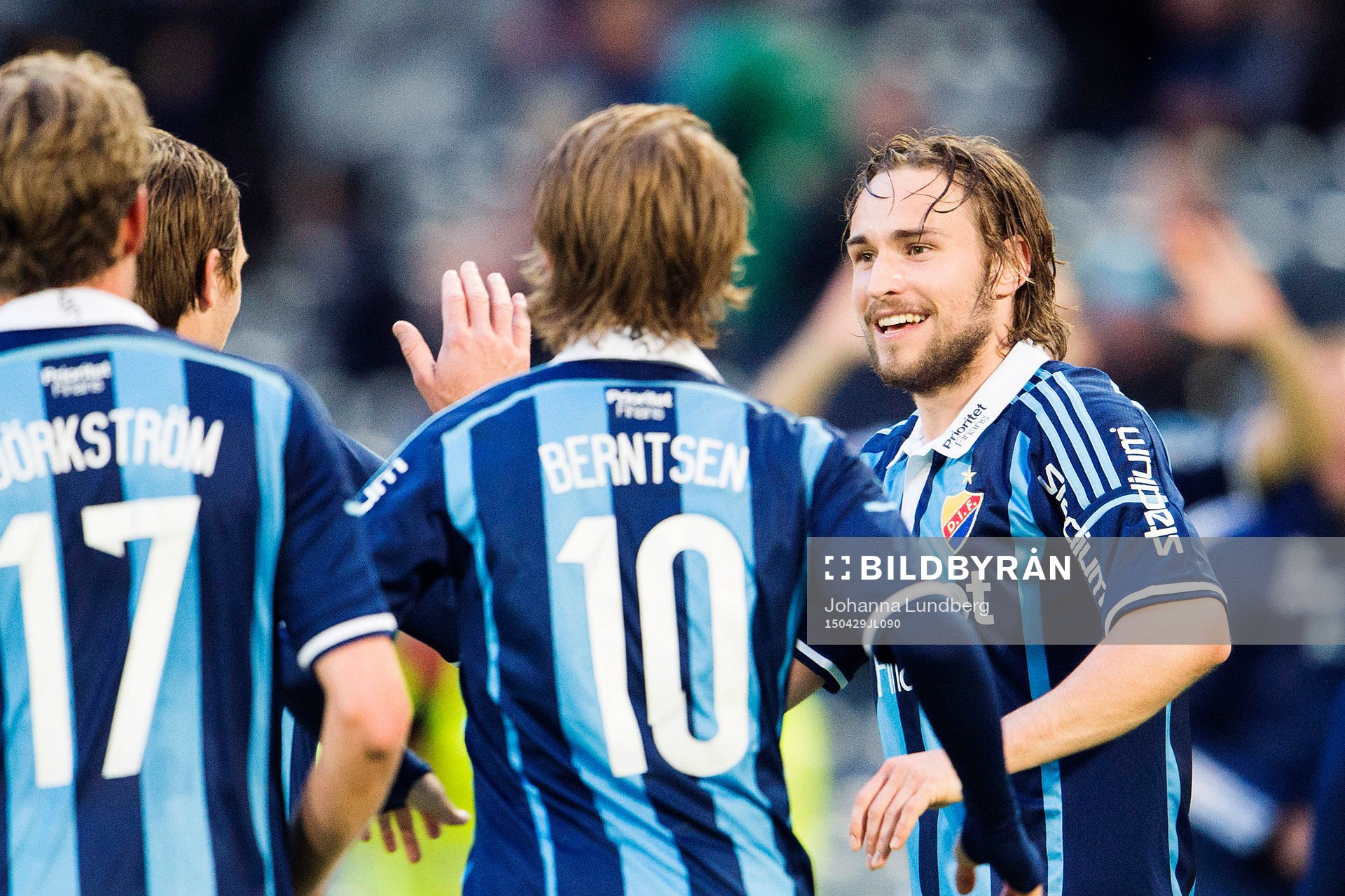 Djurgårdens Kevin Walker jublar