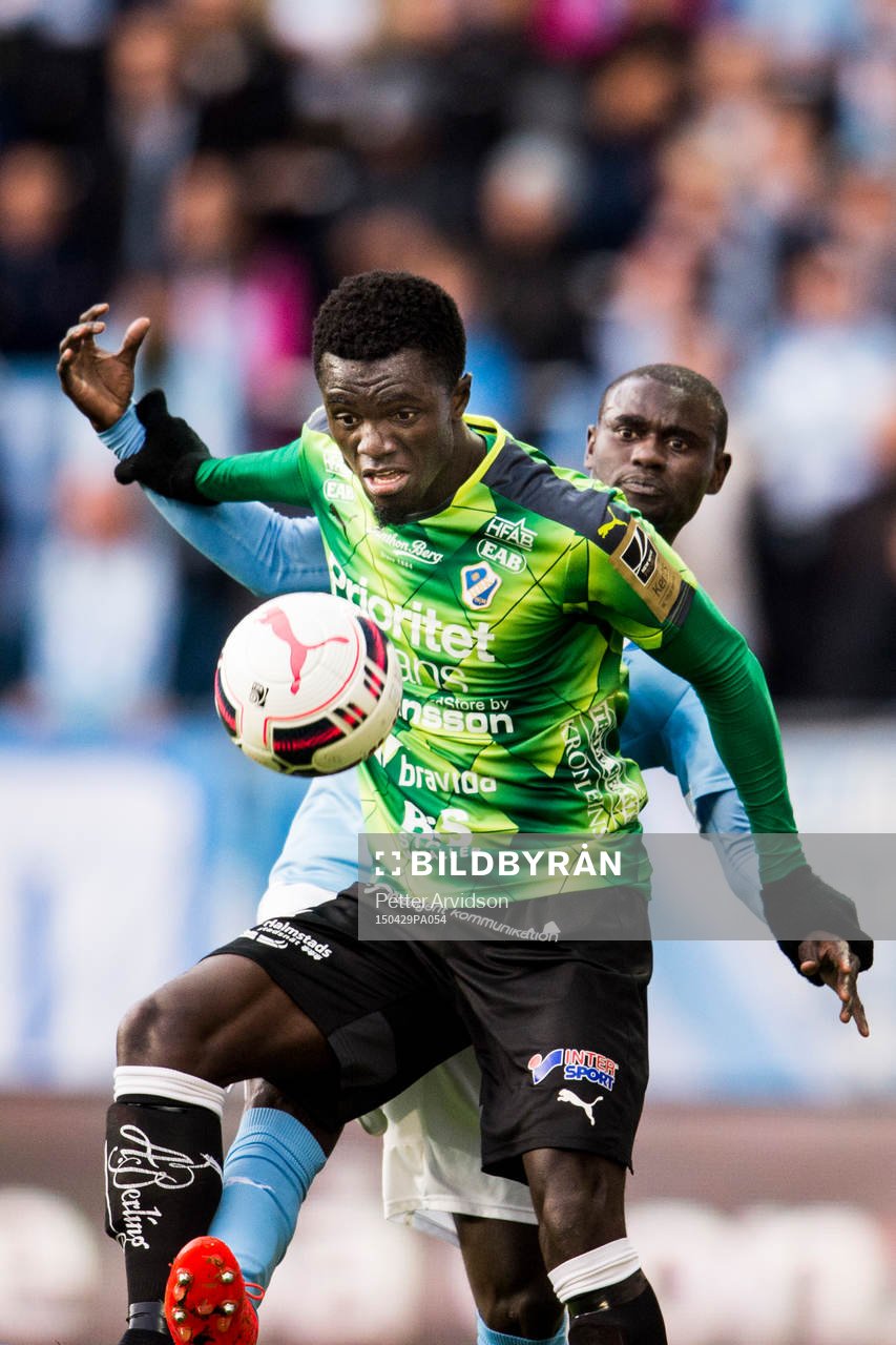 Halmstads Kwame Karikari och Malmö FFs Enock Kofi Adu