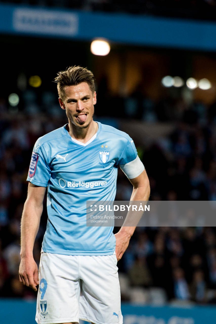 Malmö FFs Markus Rosenberg deppar