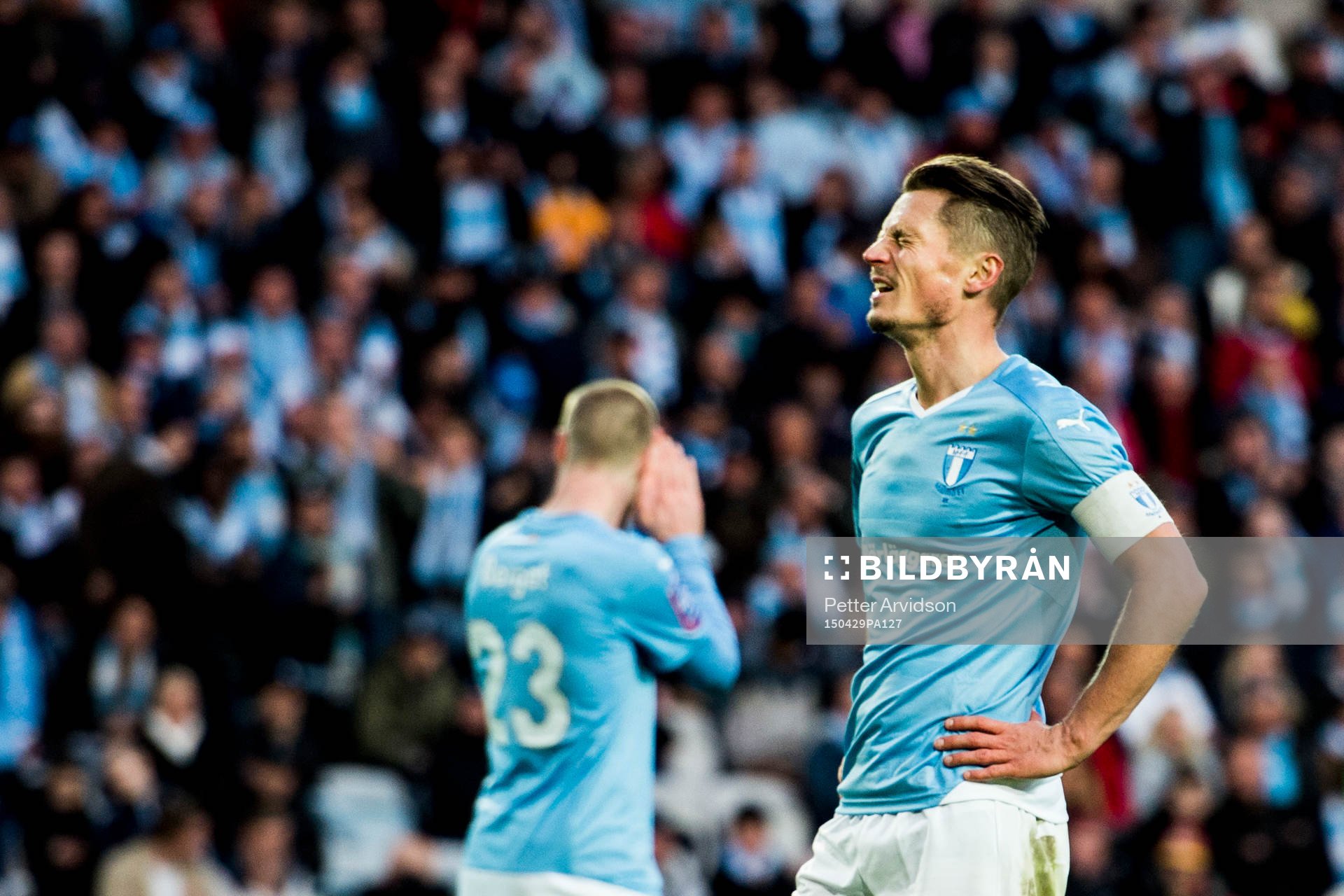 Malmö FFs Markus Rosenberg deppar