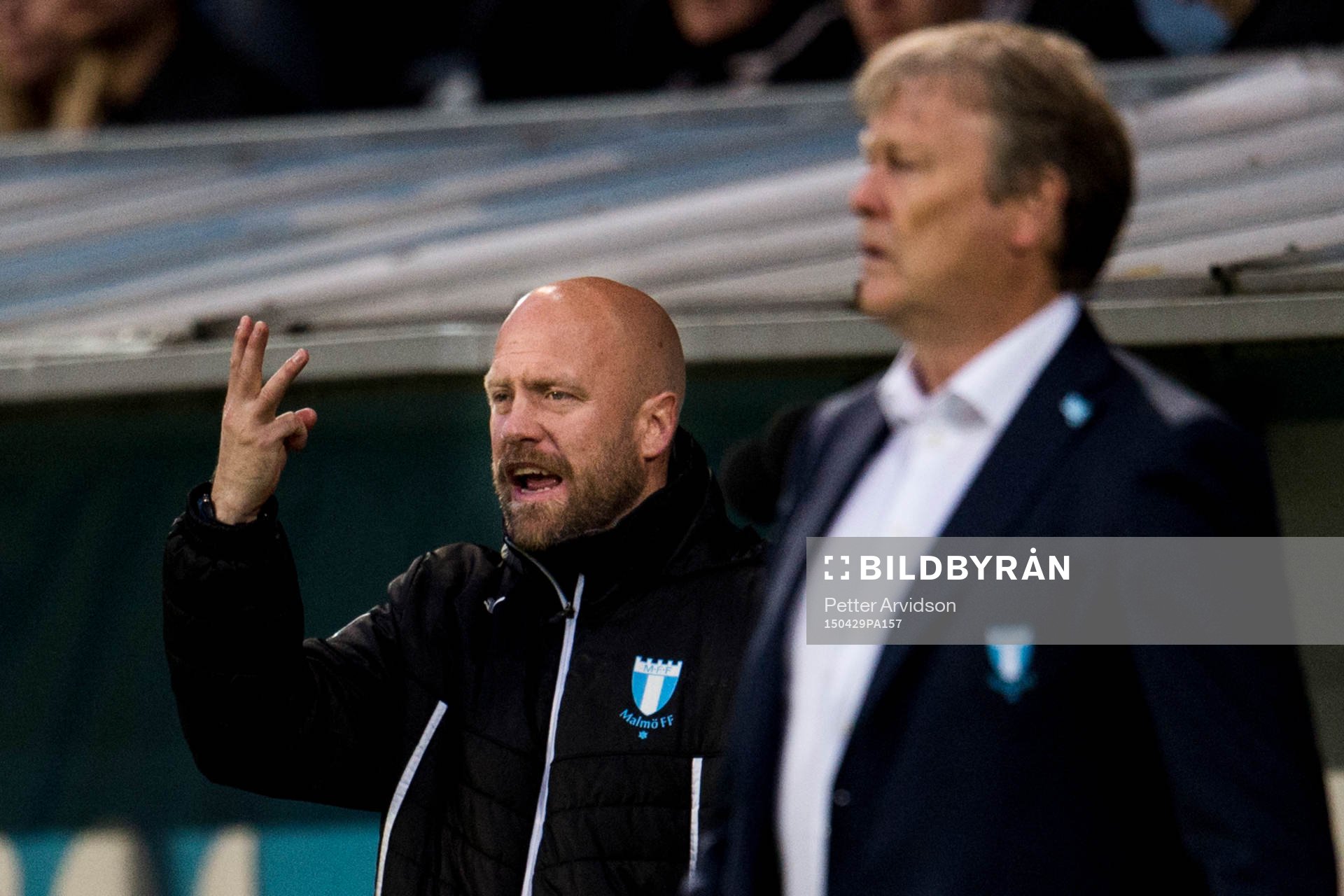 Malmö FFs assisterande tränare Olof Persson och i