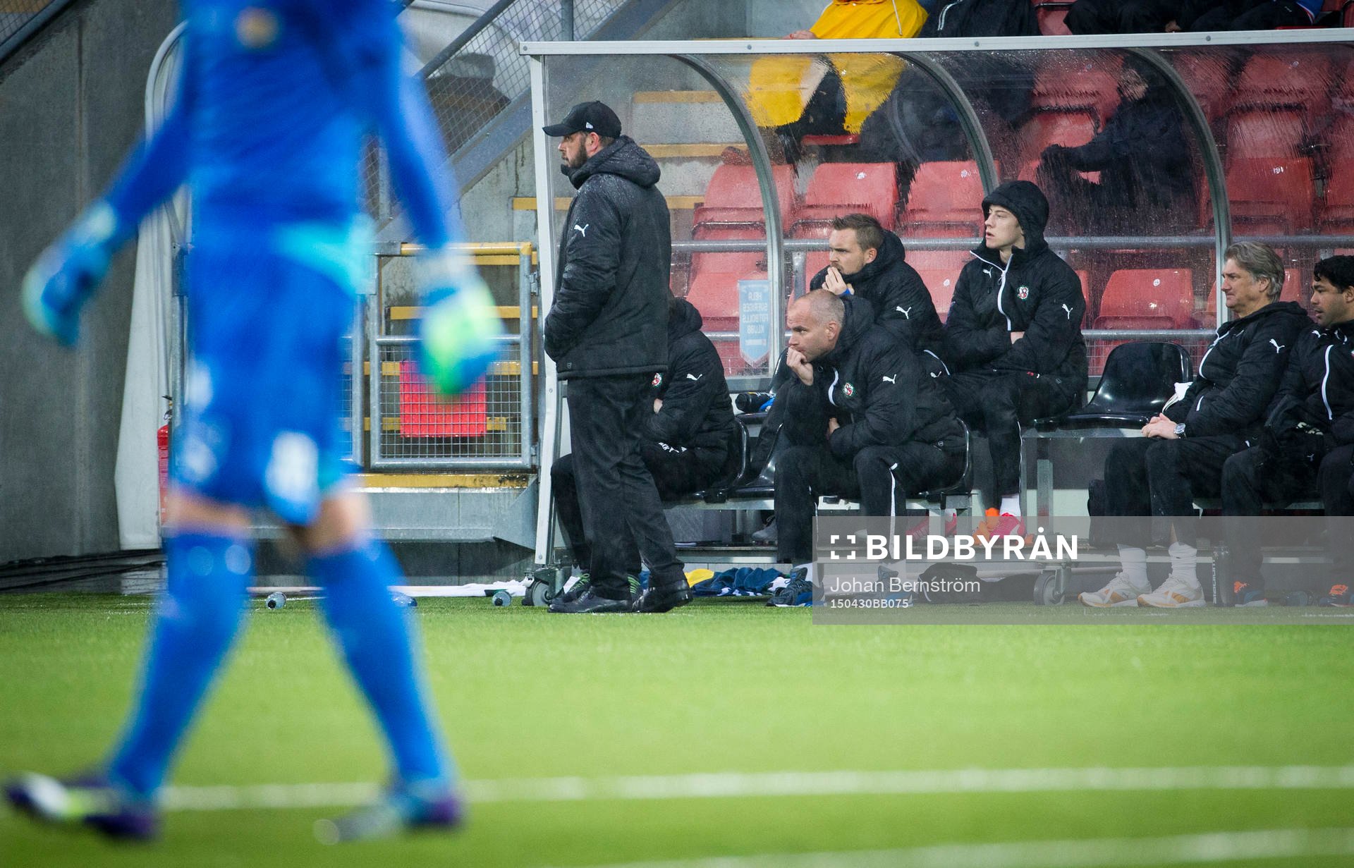 Örebros tränare Alexander Axén och målvakt Oscar