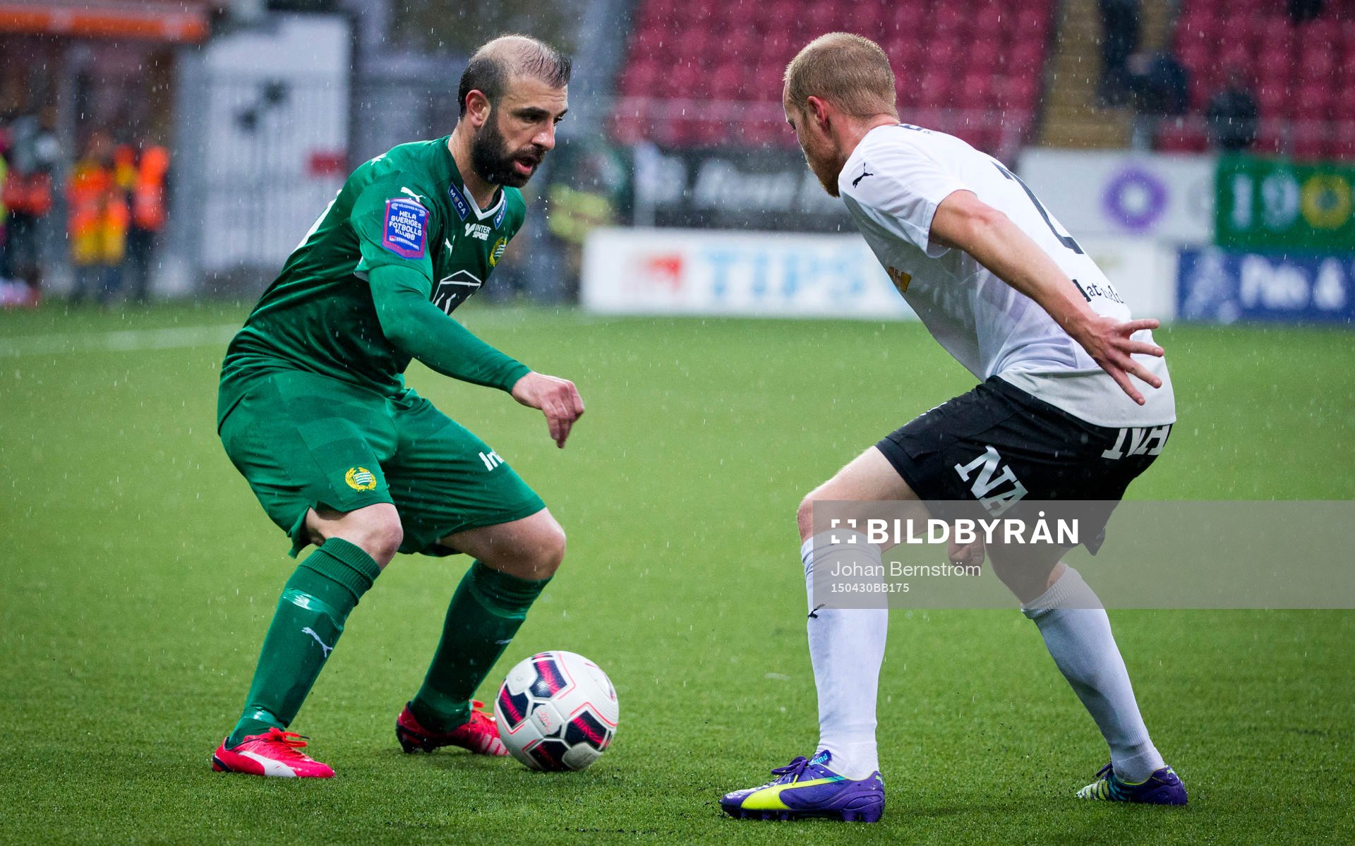 Hammarbys Kennedy Bakircioglu mot Örebros Patrik Haginge