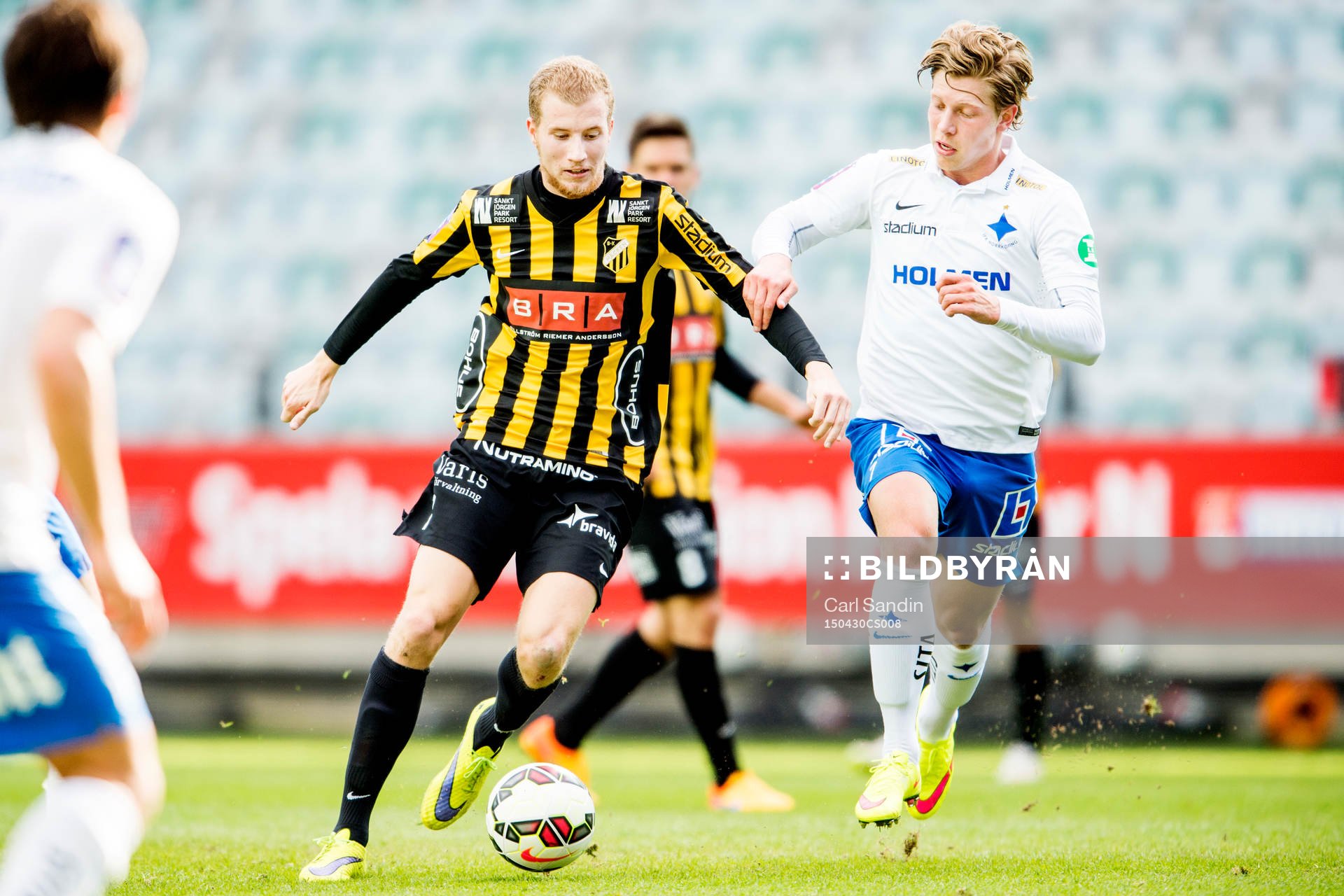 Häckens Simon Gustafson och Norrköpings Alexander Fransson