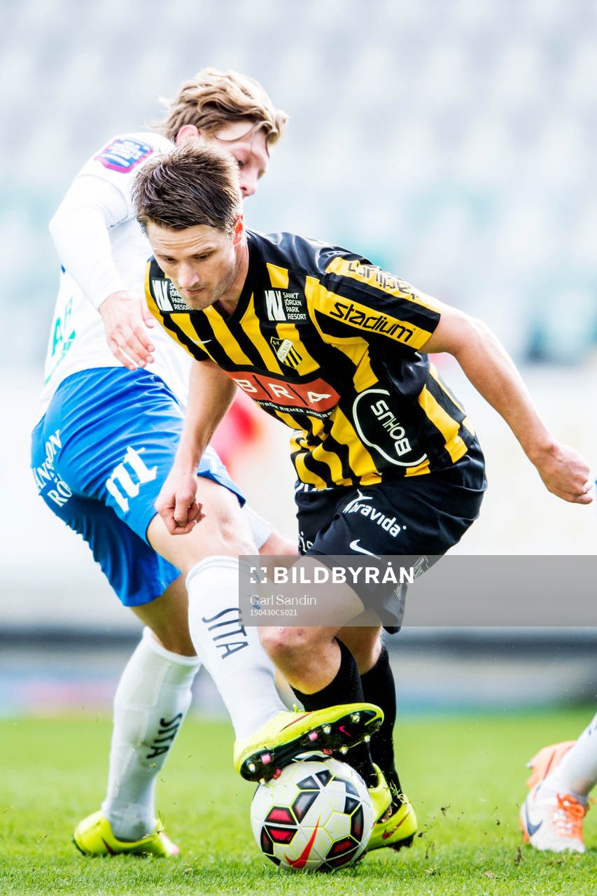 Norrköpings Alexander Fransson och Häckens Gunnar Heidar