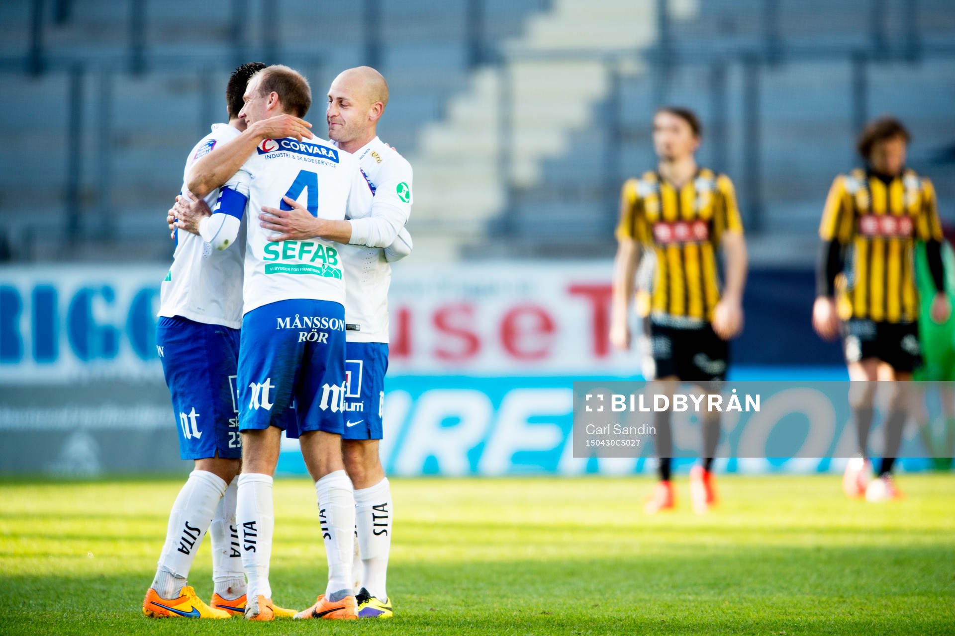 Norrköpings spelare firar