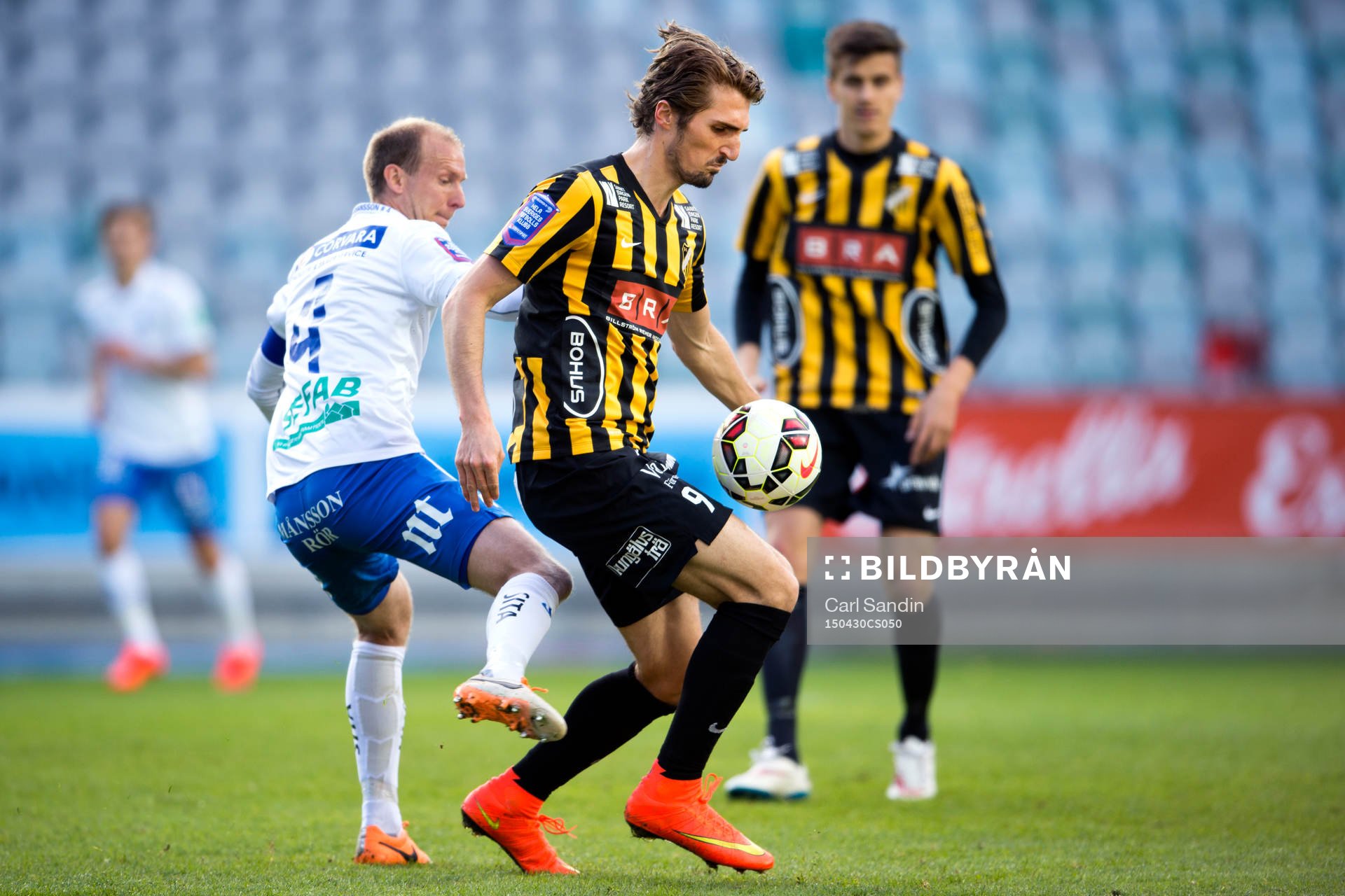 Norrköpings Andreas Johansson och Häckens Dardan Rexhepi