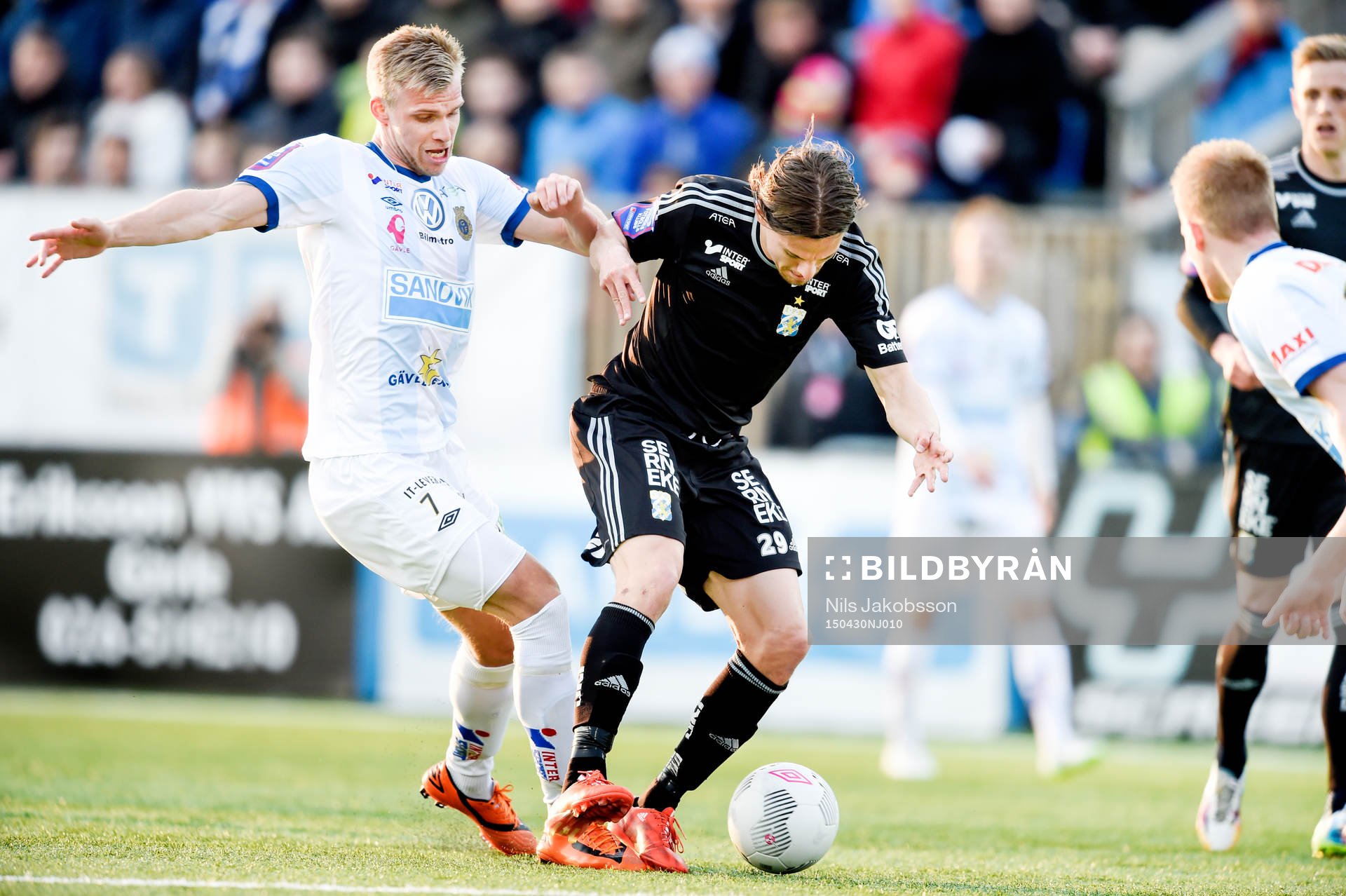 Gefles Robin Nilsson och IFK Göteborgs Lasse Vibe