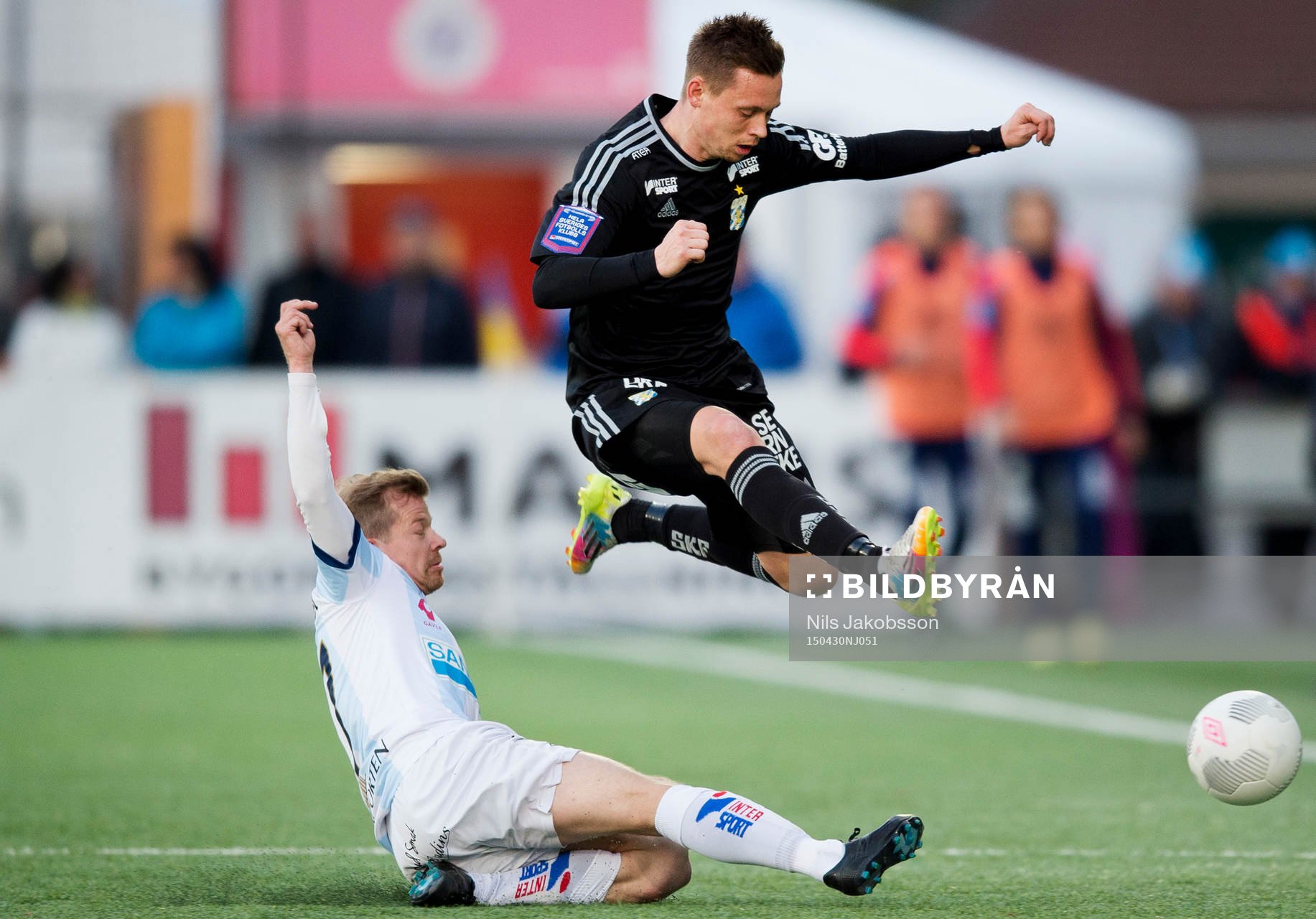 Gefles Jonas Lantto och IFK Göteborgs Jakob Ankersen