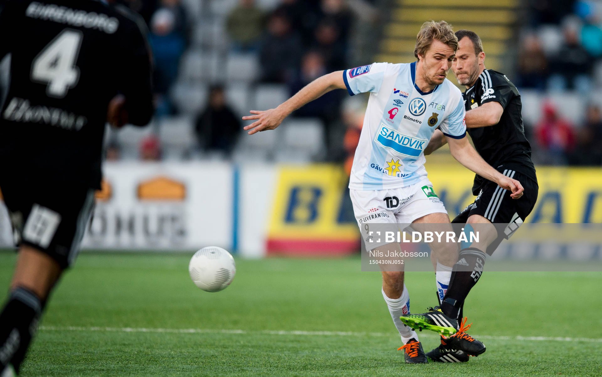 Gefles Johan Oremo och IFK Göteborgs Hjalmar Jonsson