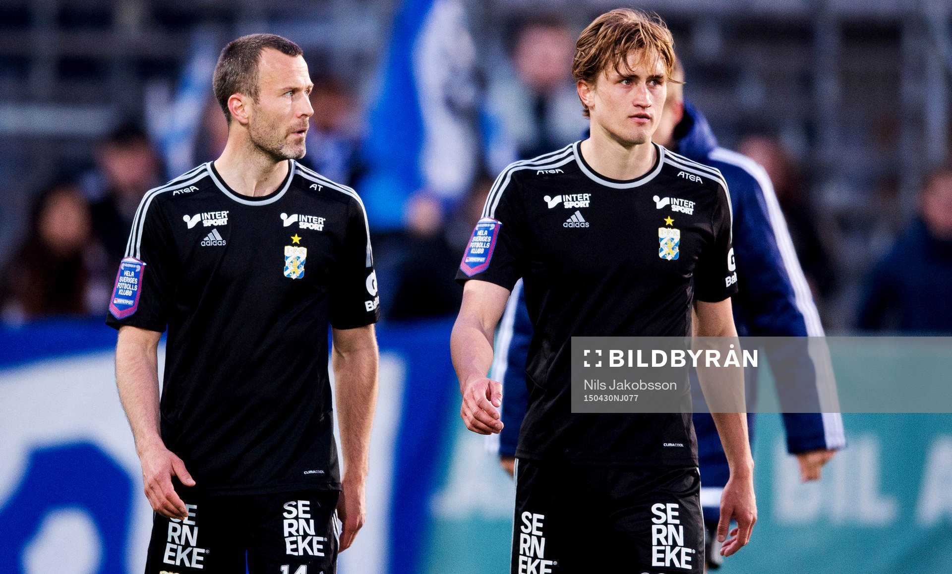 IFK Göteborgs Hjalmar Jonsson och Thomas Rogne