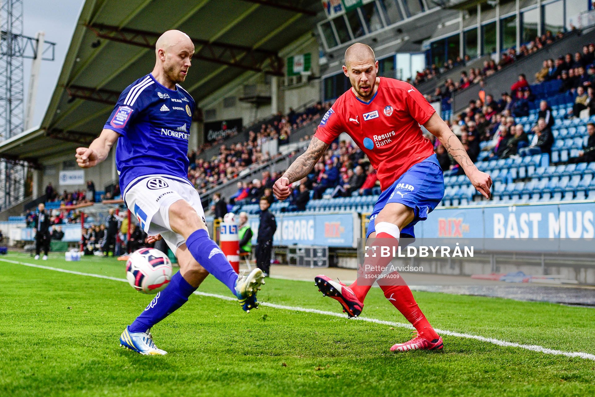Sundsvalls Stefan Ålander och Helsingborgs Robin Simovic