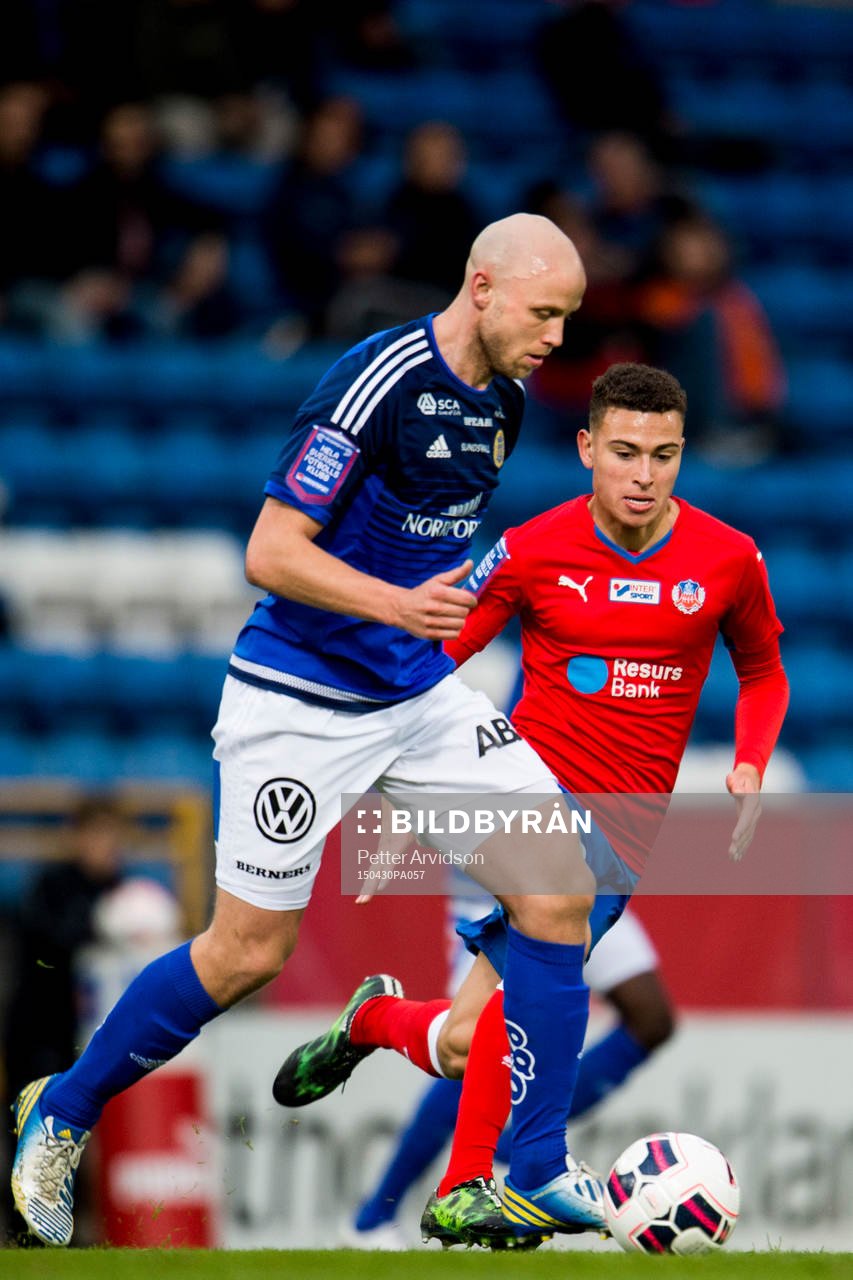 Sundsvalls Stefan Ålander och Helsingborgs Jordan Larsson
