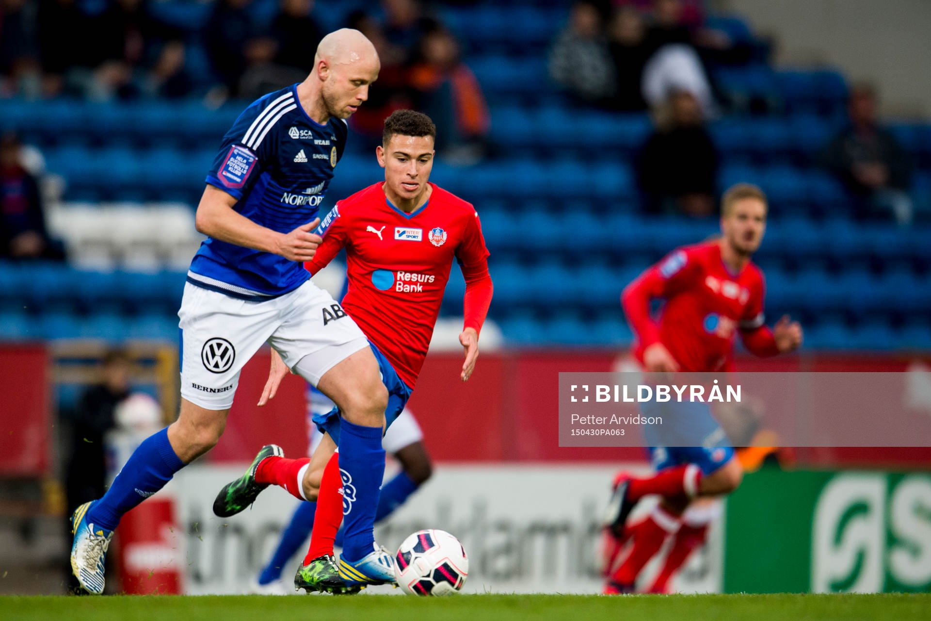 Sundsvalls Stefan Ålander och Helsingborgs Jordan Larsson