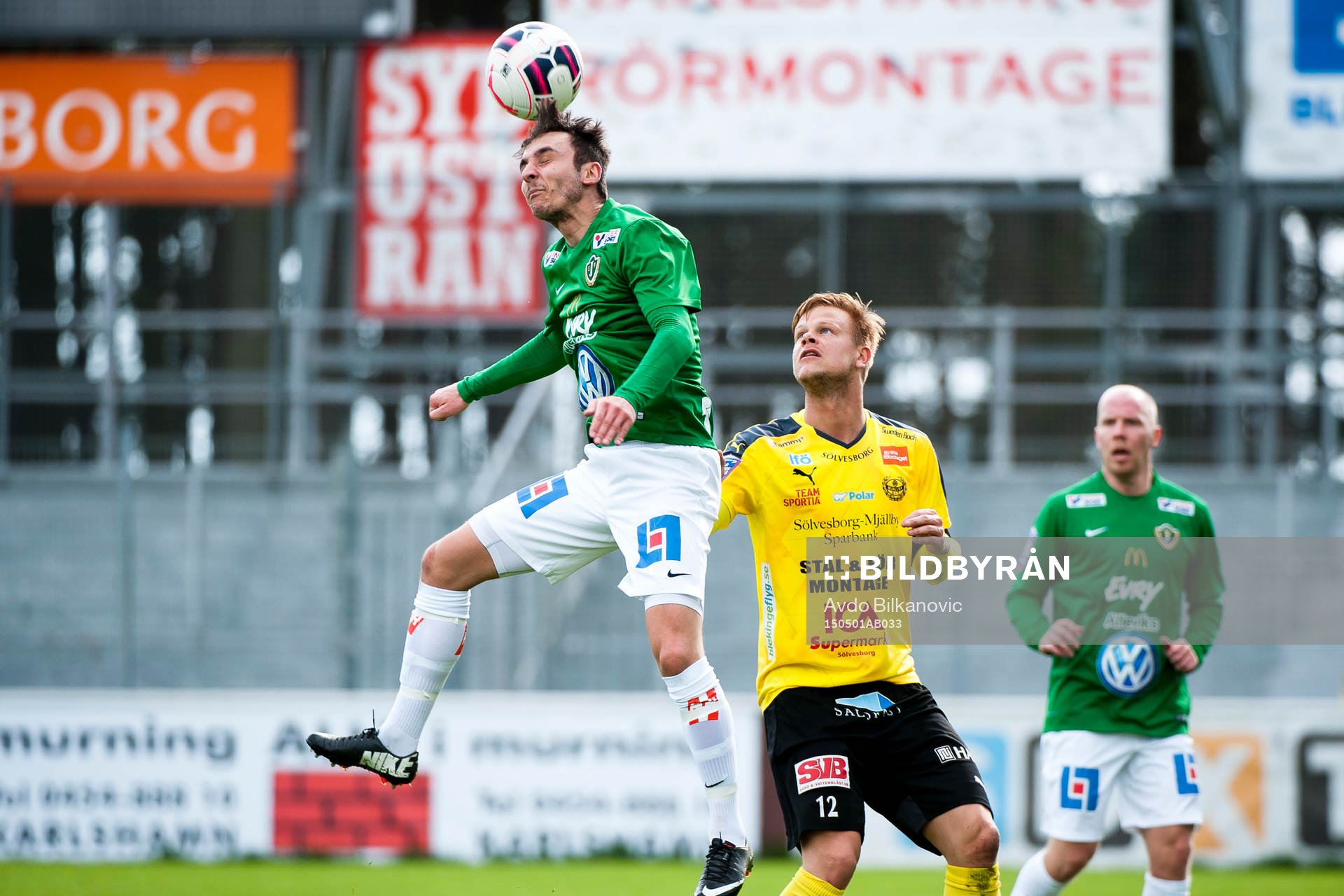Jönköpings Södras Ronny Sabo nickar