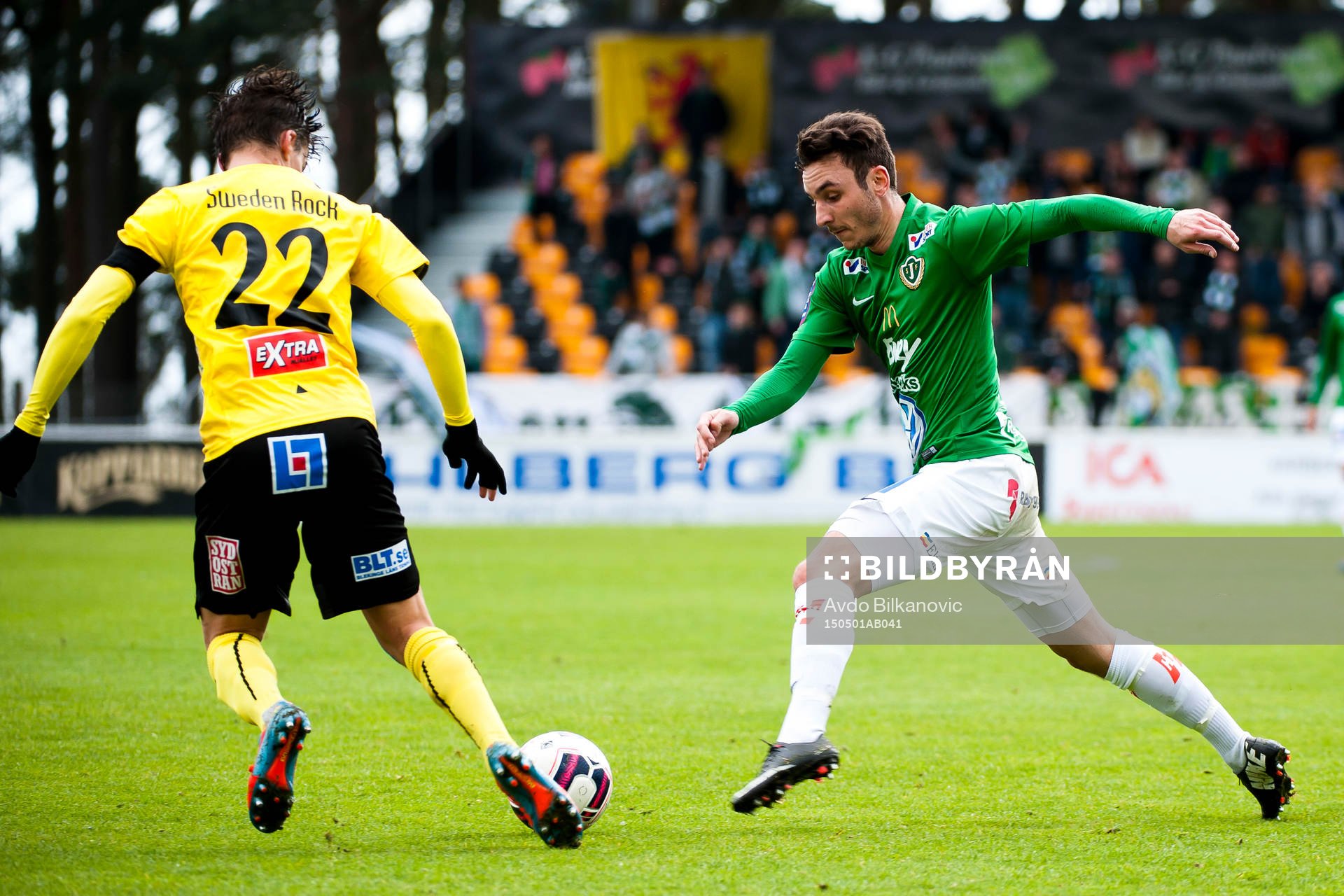Mjällbys Jesper Gustavsson och Jönköpings Södras Ronny