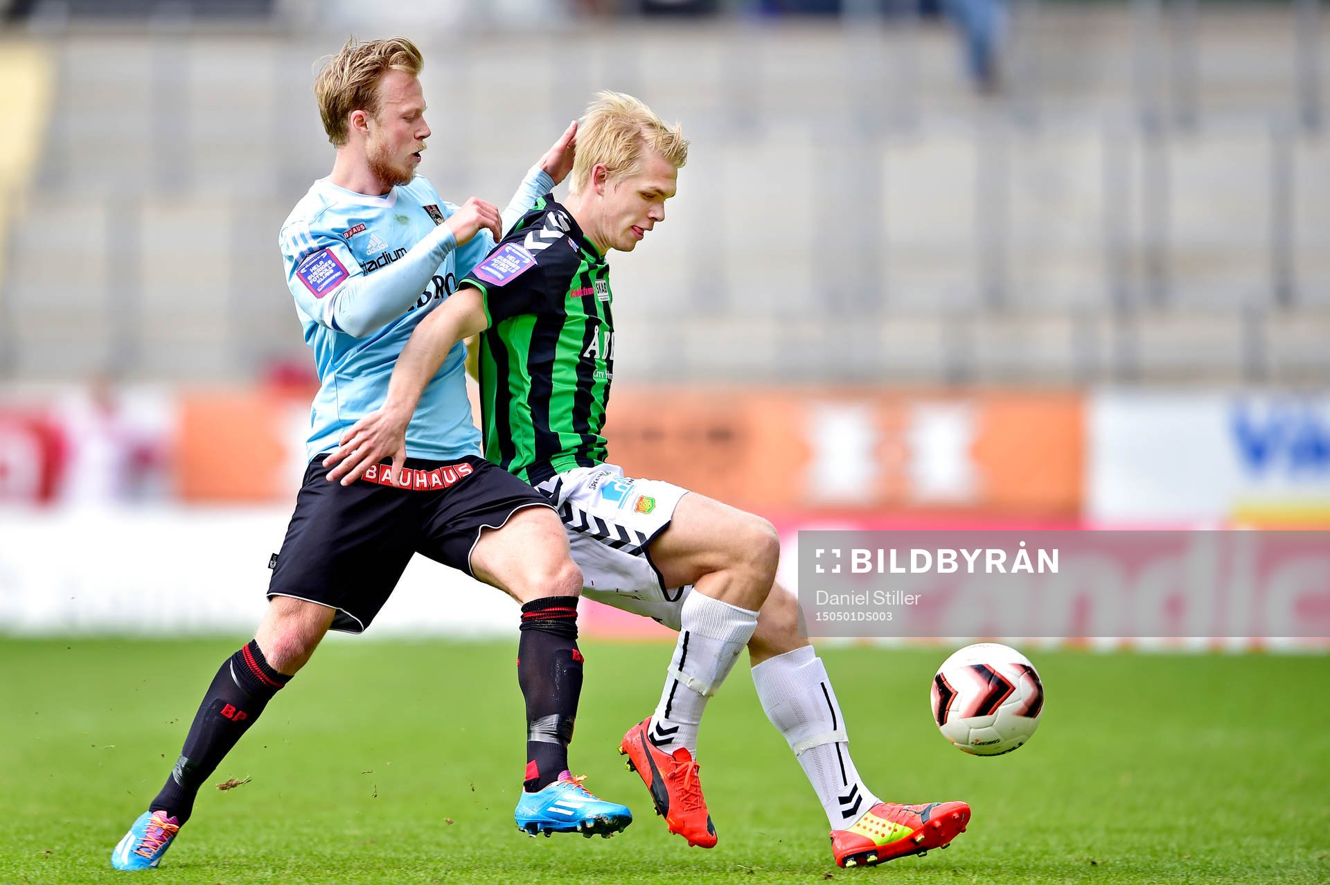 Brommapojkarnas Pontus Åsbrink och Gais Linus Tornblad