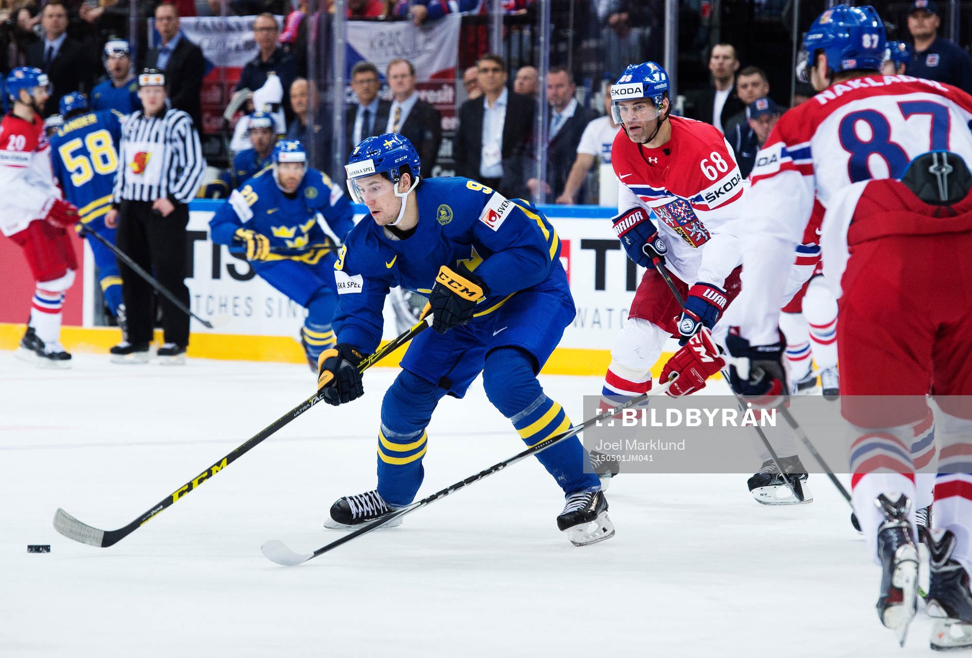 Sveriges Filip Forsberg och Tjeckiens Jaromir Jagr