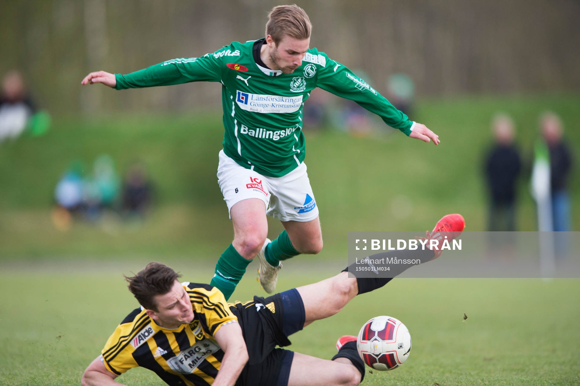 s IF:s Mattias Anderssoni matchen i division 2 mellan