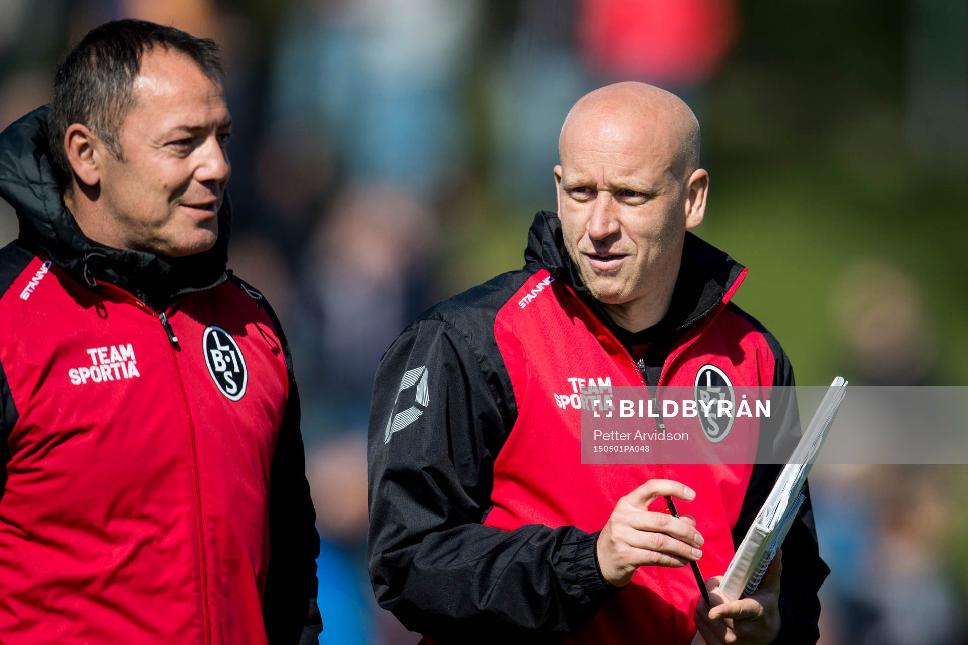 Landskronas tränare Zvezdan Milosevic och assisterande